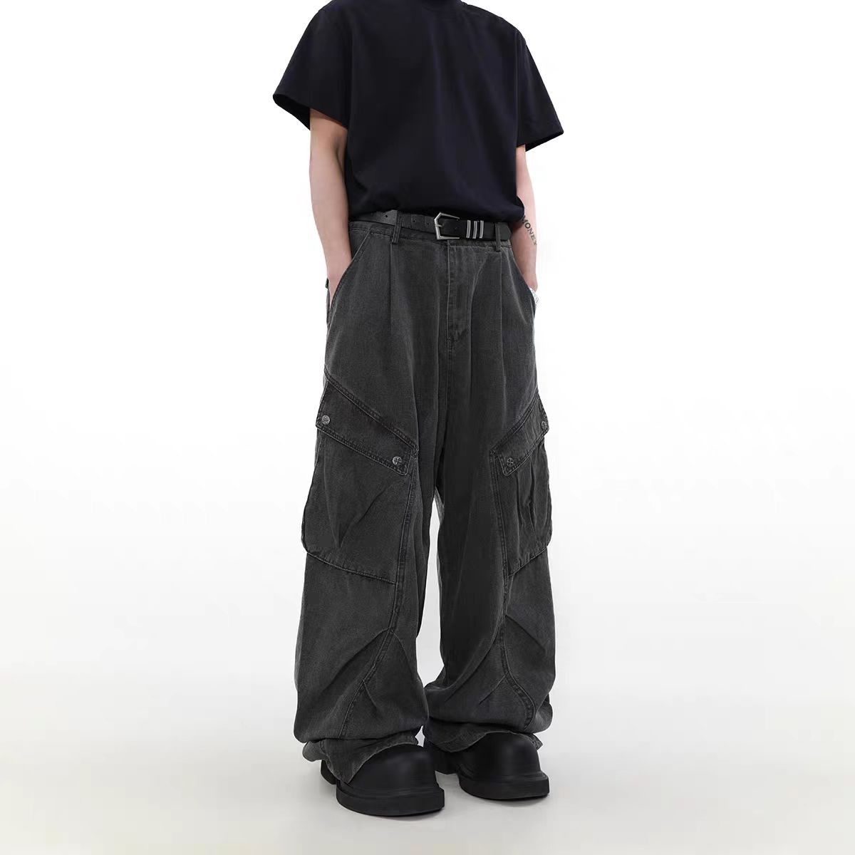 Japanese Brand Straight Workwear High Street Loose Casual Pants Size US 30 / EU 46 - 2 Thumbnail