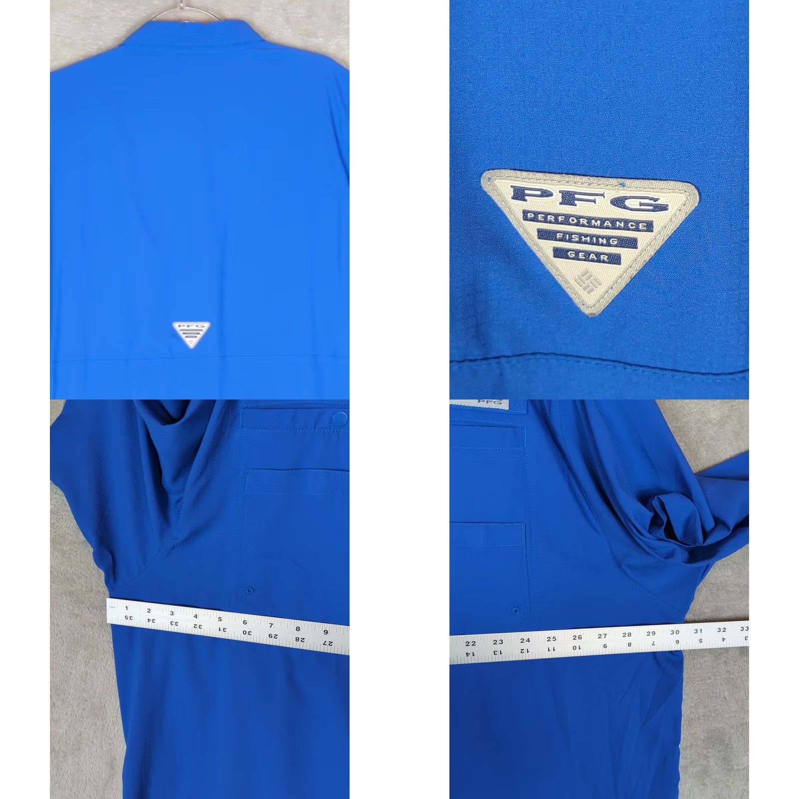 Vintage Columbia Tamiami PFG Fishing Shirt 4X Blue Short Sleeve Button-Up Collared Pocketed Relaxed Fit Mens Mens Big & Tall Shirt Size US XXL / EU 58 / 5 - 8 Thumbnail