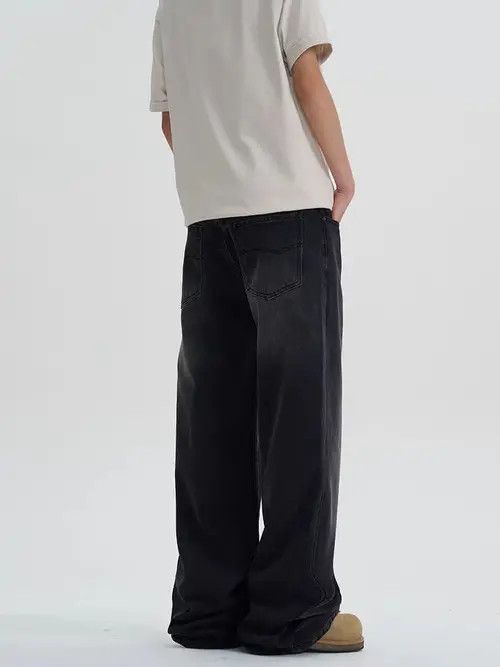 Japanese Brand VIBE High street vintage black baggy jeans Size US 30 / EU 46 - 5 Thumbnail