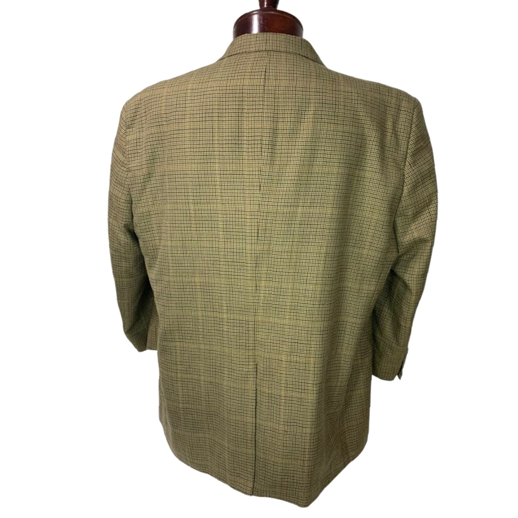 Joseph VINTAGE Joseph & Feiss 2 Button Mens Sport Coat Jacket Brown Houndstooth 44S 44 Short Regular Men Size US 44 / EU 60 - 4 Thumbnail