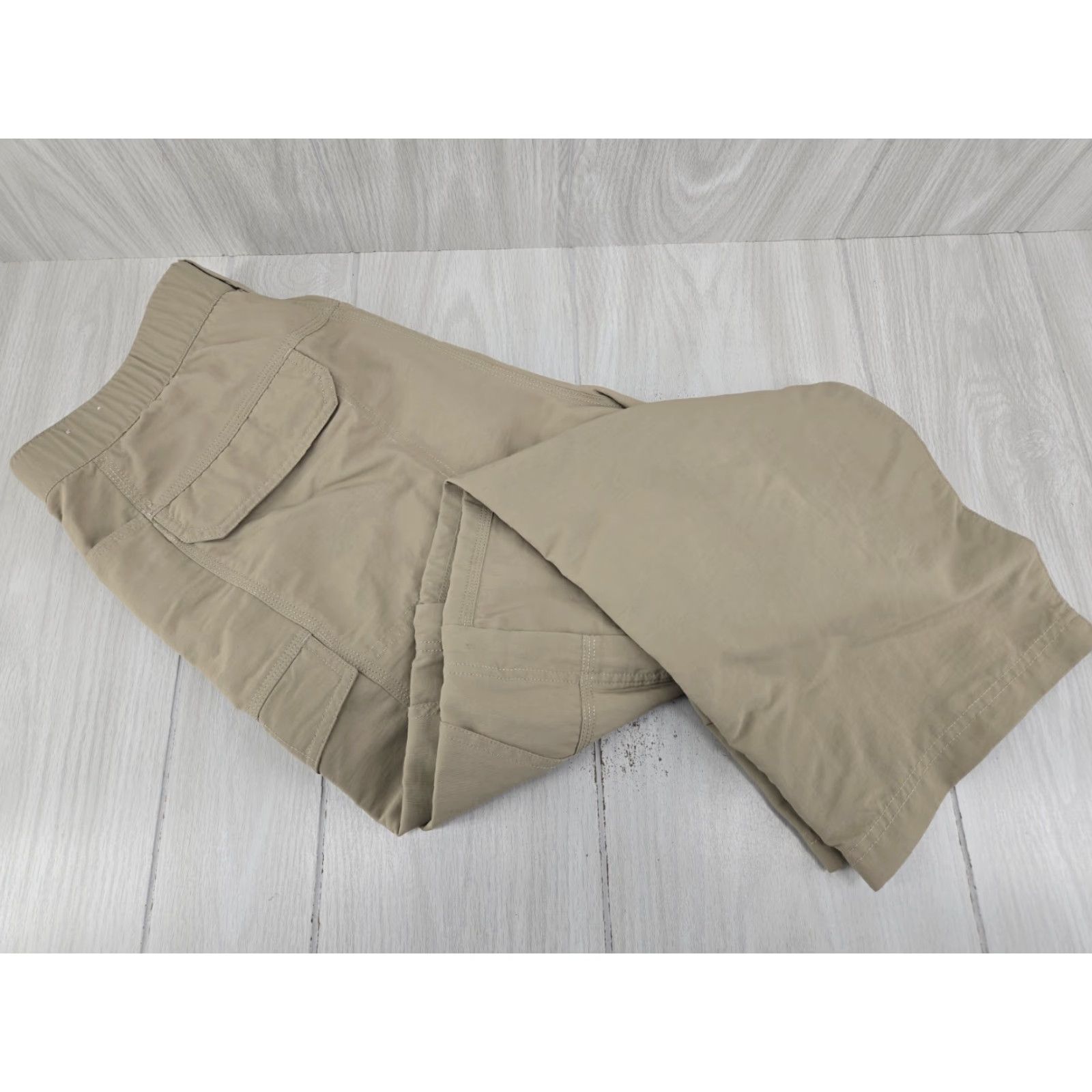 The North Face The North Face Mens Pants Tan Khaki Size L Large Convertible Belted Nylon Hiking Size US 33 - 4 Thumbnail