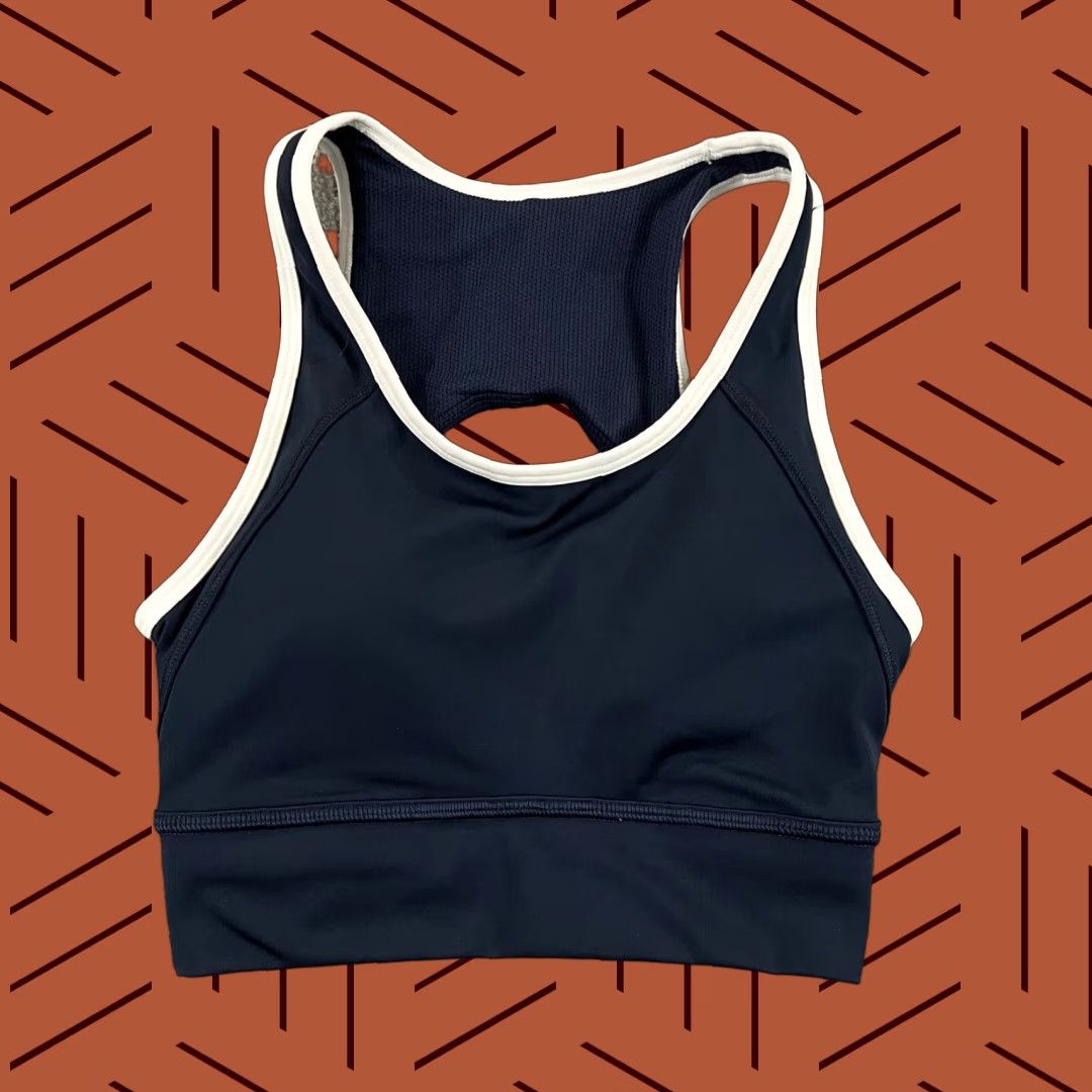Athleta ATHLETA Sports Bra Bralette XS Movement Compression Navy Blue Womens XS Chest Bralette Size ONE SIZE - 1 Thumbnail