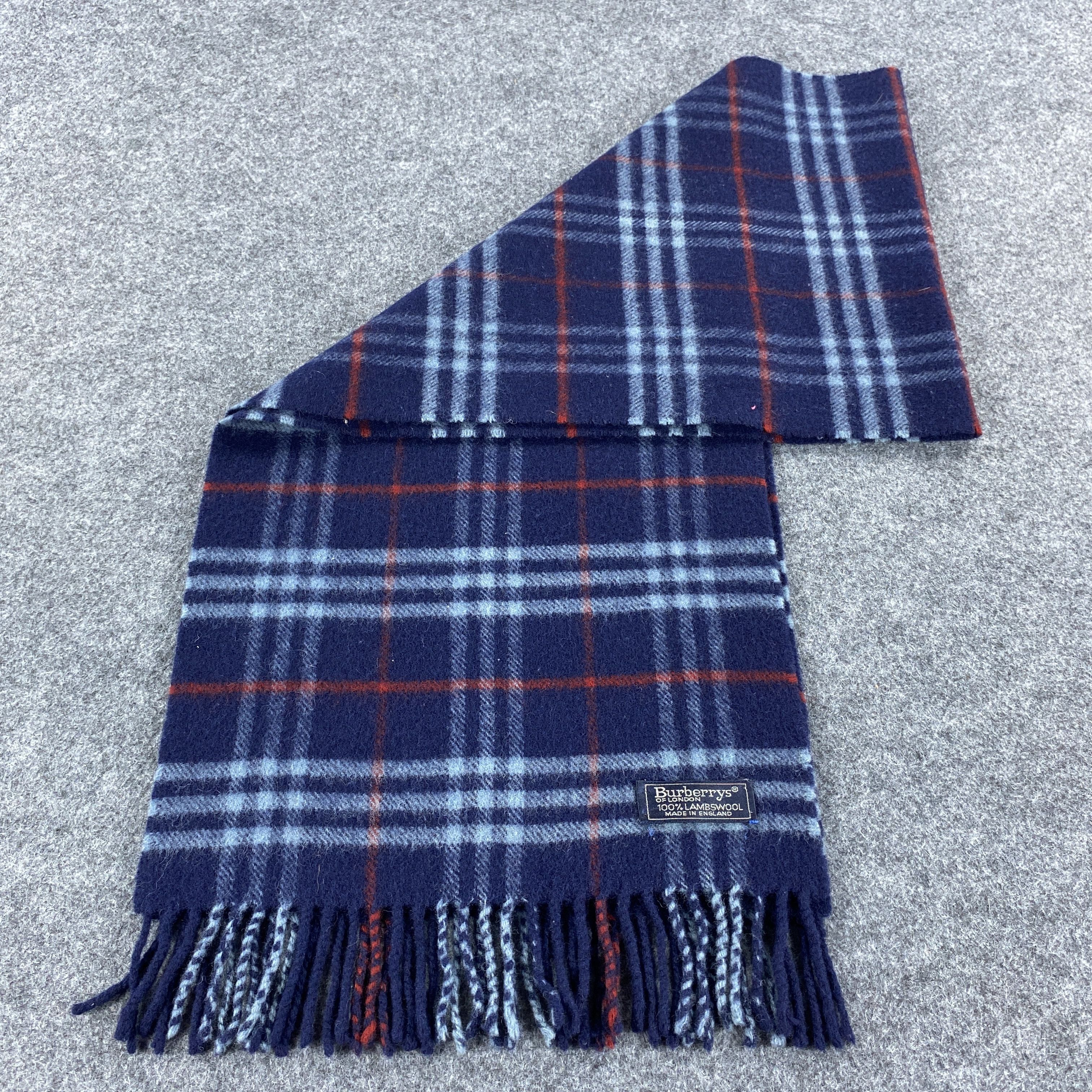 Burberry × Vintage Burberrys Scarf # Muffler # Neckwear # D423 Size ONE SIZE - 5 Thumbnail