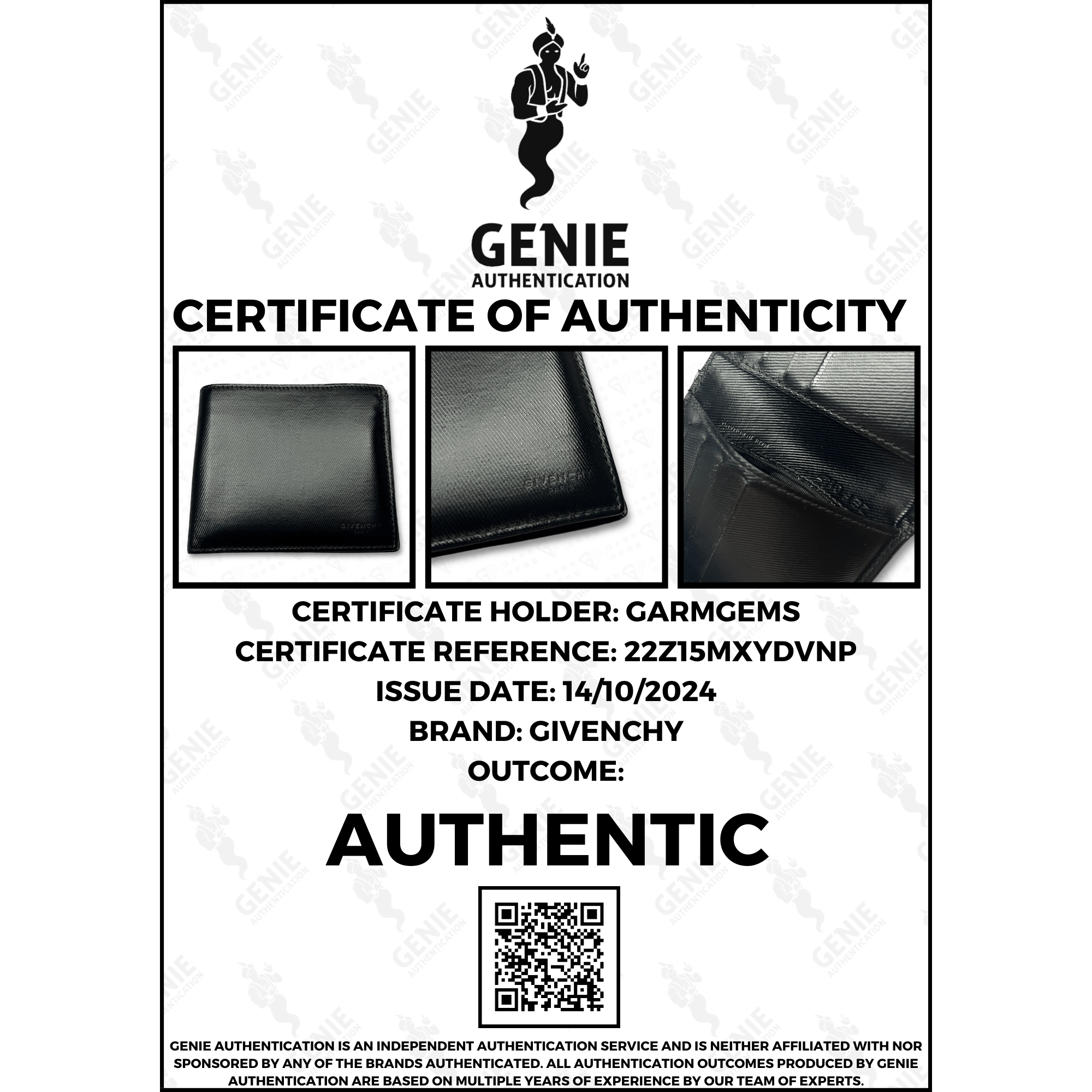 Givenchy Givenchy Eros Debossed Leather Bifold Wallet Size ONE SIZE - 7 Thumbnail