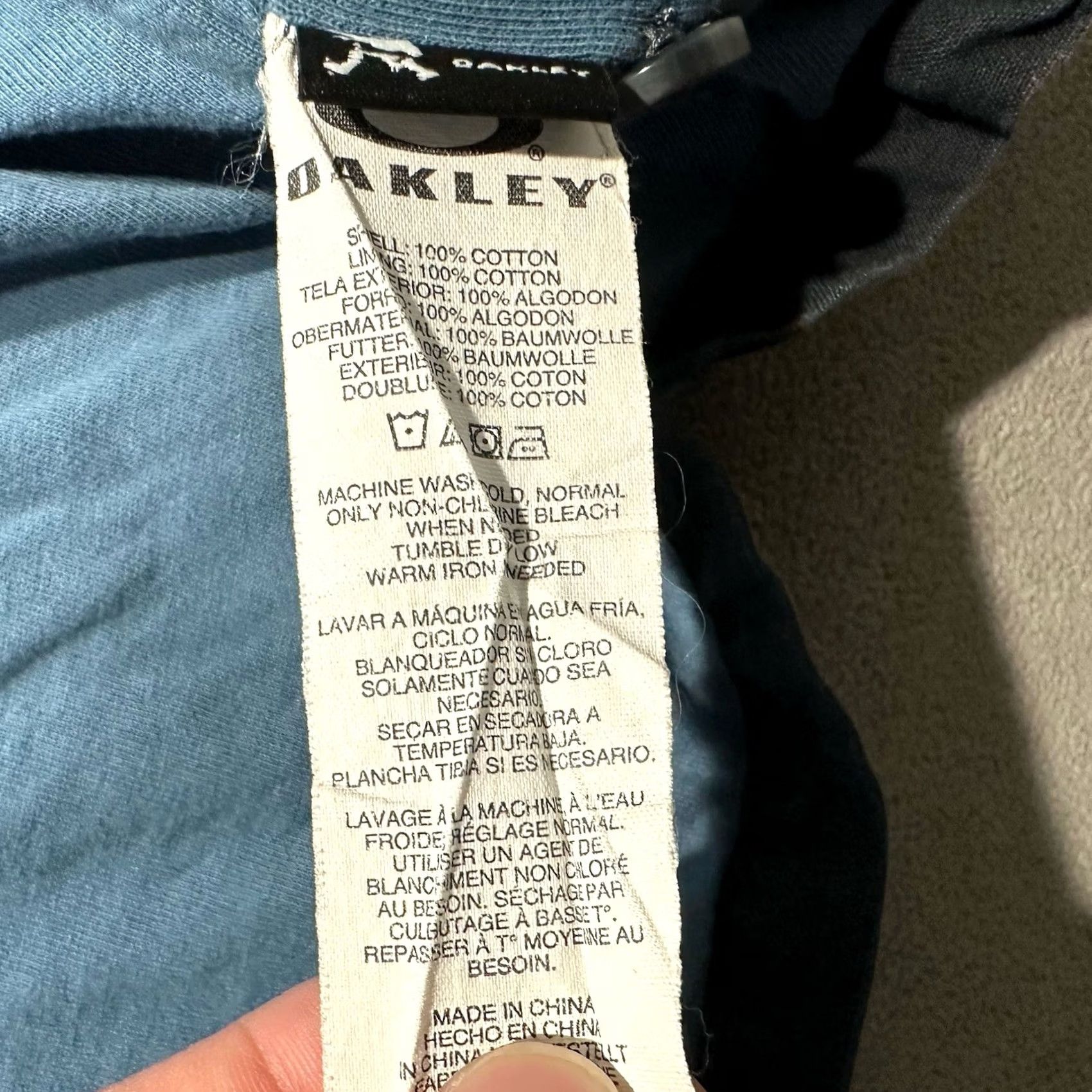 Oakley Oakley Jacket Mens Medium Blue Bomber Hooded UGC? Size US M / EU 48-50 / 2 - 7 Thumbnail