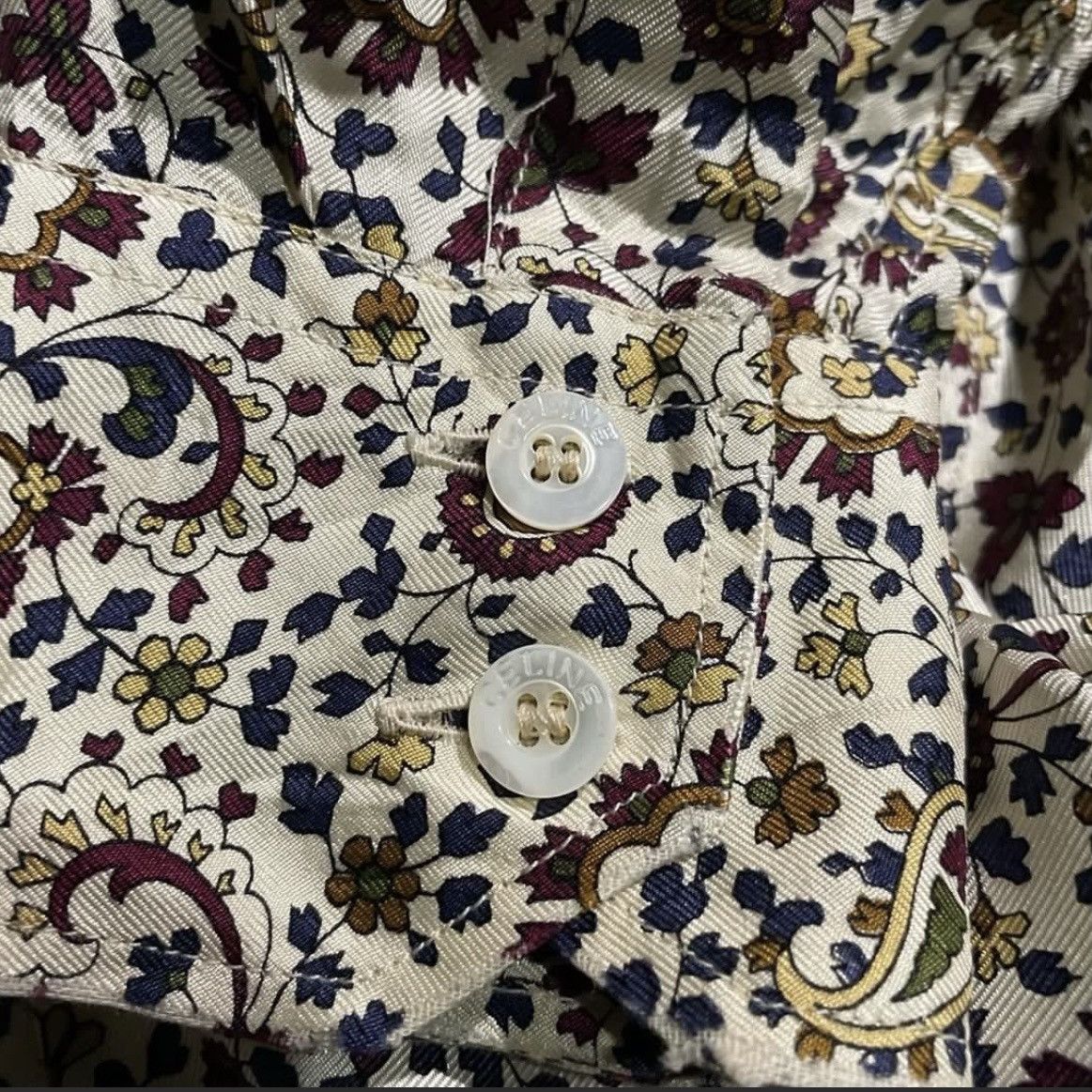 Celine AUTHENTIC CELINE FLORAL TOP BLOUSE / SHIRT Size S / US 4 / IT 40 - 6 Thumbnail