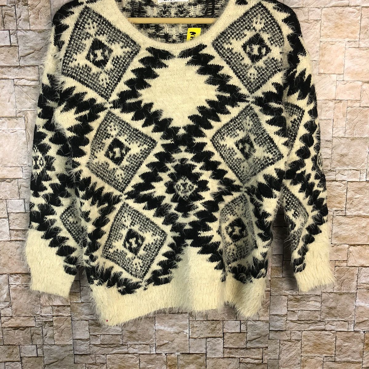 Vintage La do da White navajo design Knitwear #A755 Size M / US 6-8 / IT 42-44 - 3 Thumbnail