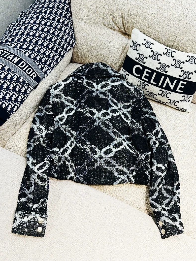 Chanel Chanel 19 styles of black and silver beaded embroidered la Size XS / US 0-2 / IT 36-38 - 3 Thumbnail