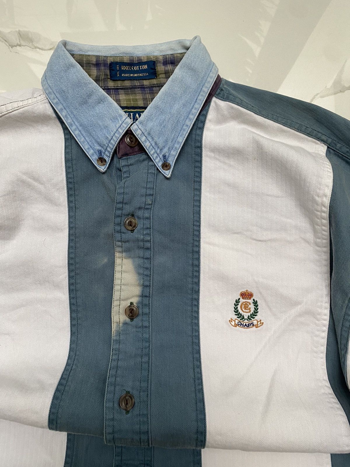 Chaps Ralph Lauren × Vintage 00S CHAPS RALPH LAUREN BIG LOGO Y2K OLD MONEY SHIRT Size US M / EU 48-50 / 2 - 2 Thumbnail