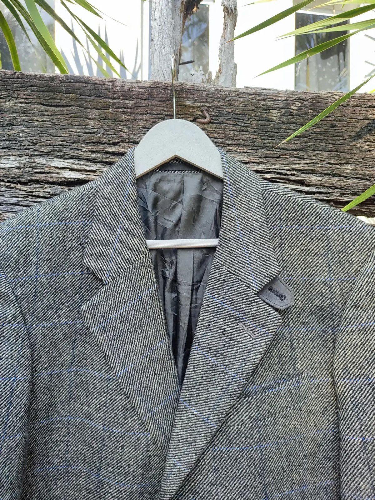 Burberry Burberry London Glen Plaid Wool Blazer Vintage 90s, Size 40R Size 40R - 2 Thumbnail