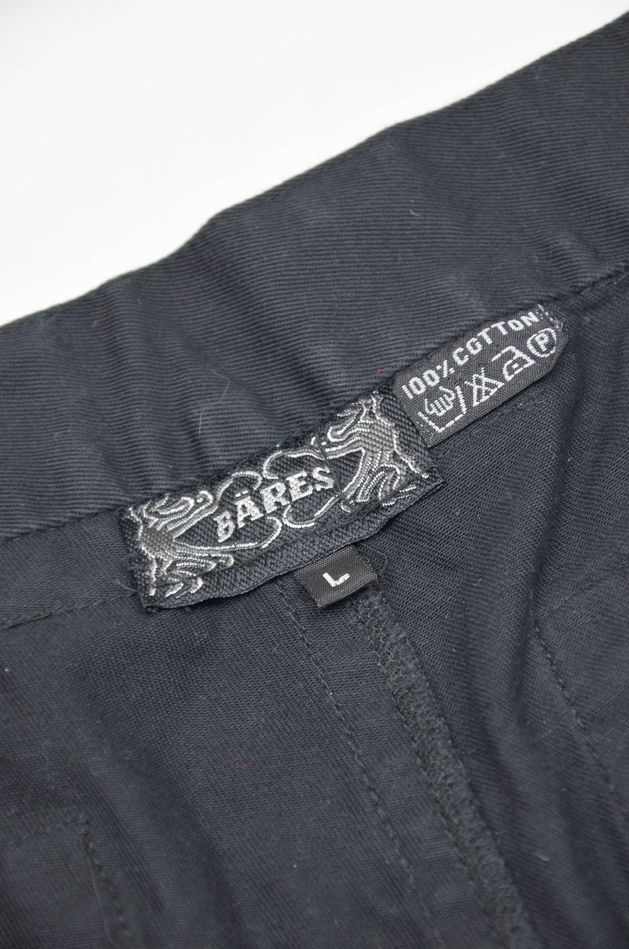 Vintage Bares Black Tech Strap Cargo Pants with Zippers L Size US 33 - 7 Thumbnail