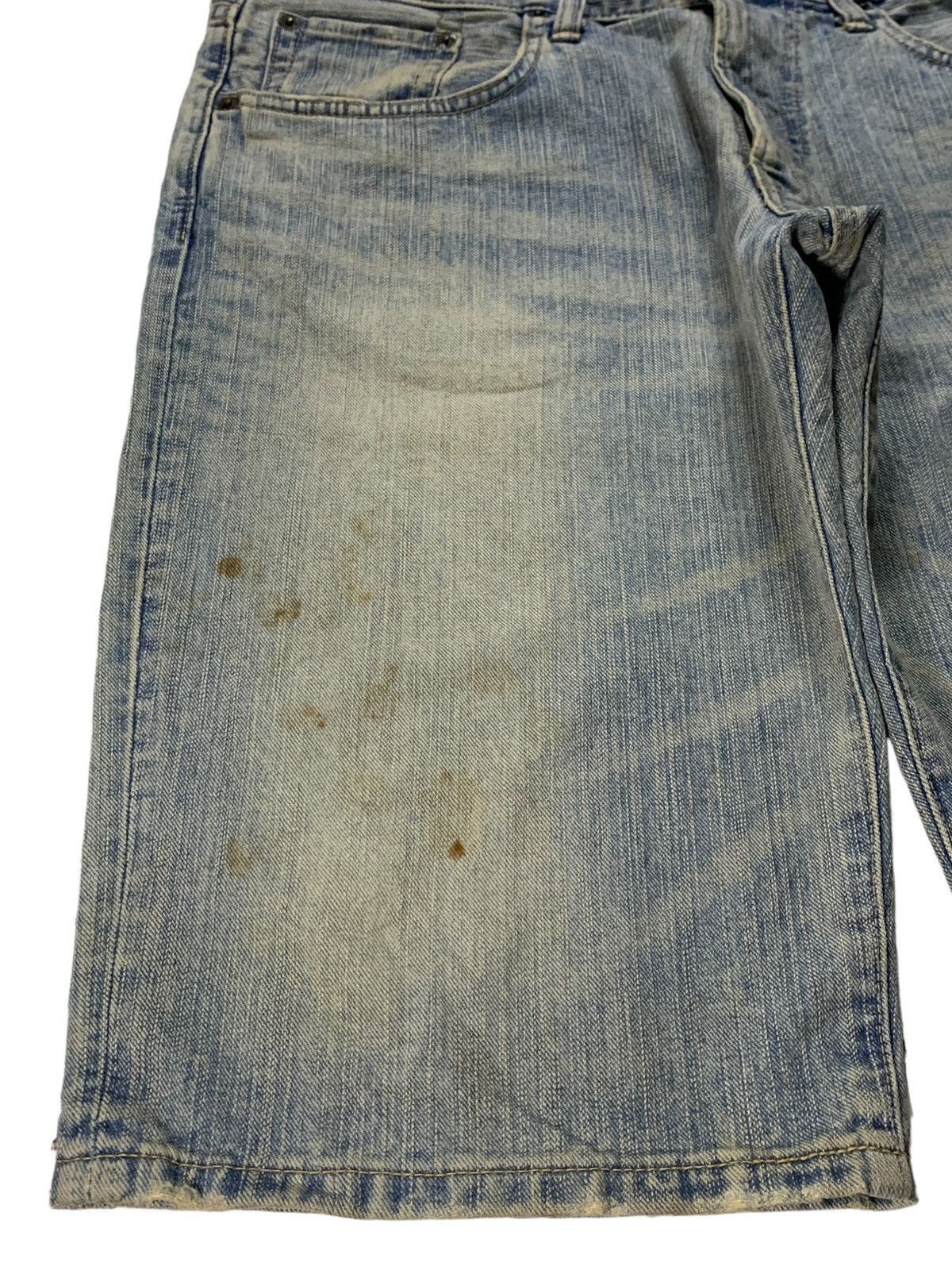 Edwin × Japanese Brand SALES🔥Vintage Japan Edwin Mud Wash Baggy Jean Shorts Jorts Size US 35 - 6 Thumbnail