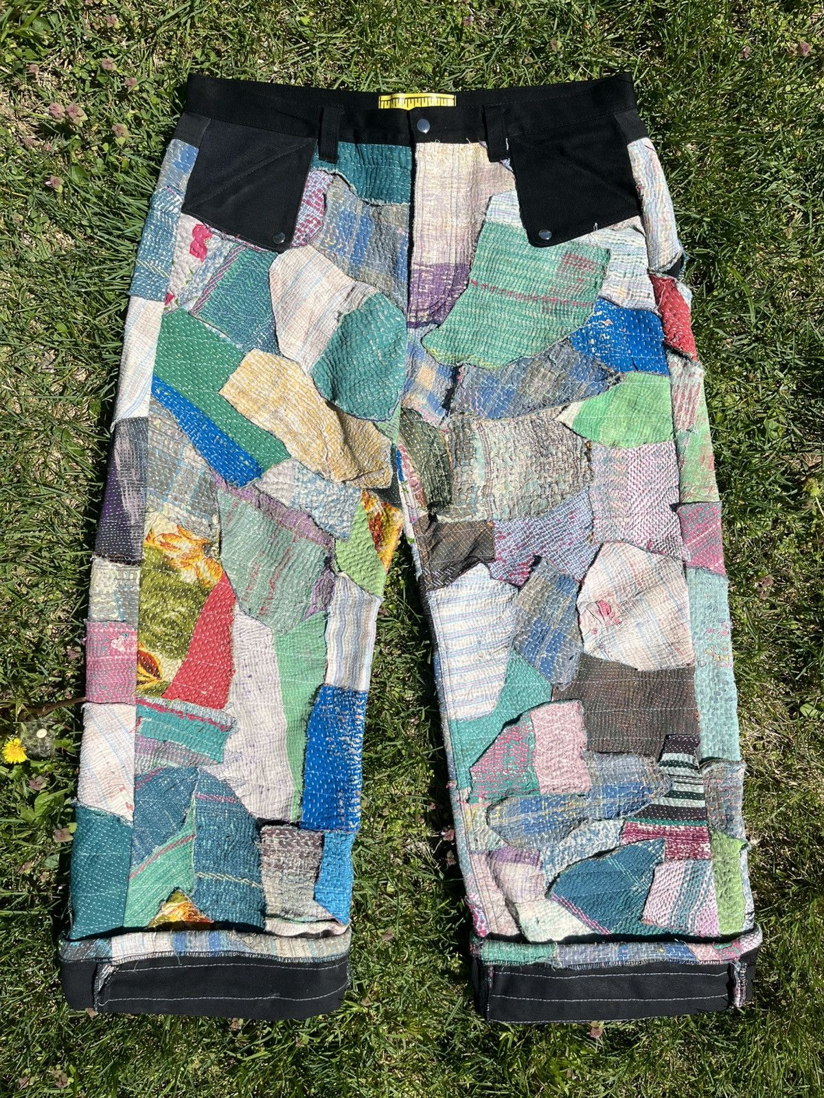 Kentucky Boy Tyler × Vintage Kentucky Boy Tyler Dogma Patchwork Pants 38 Size US 38 / EU 54 - 1 Thumbnail