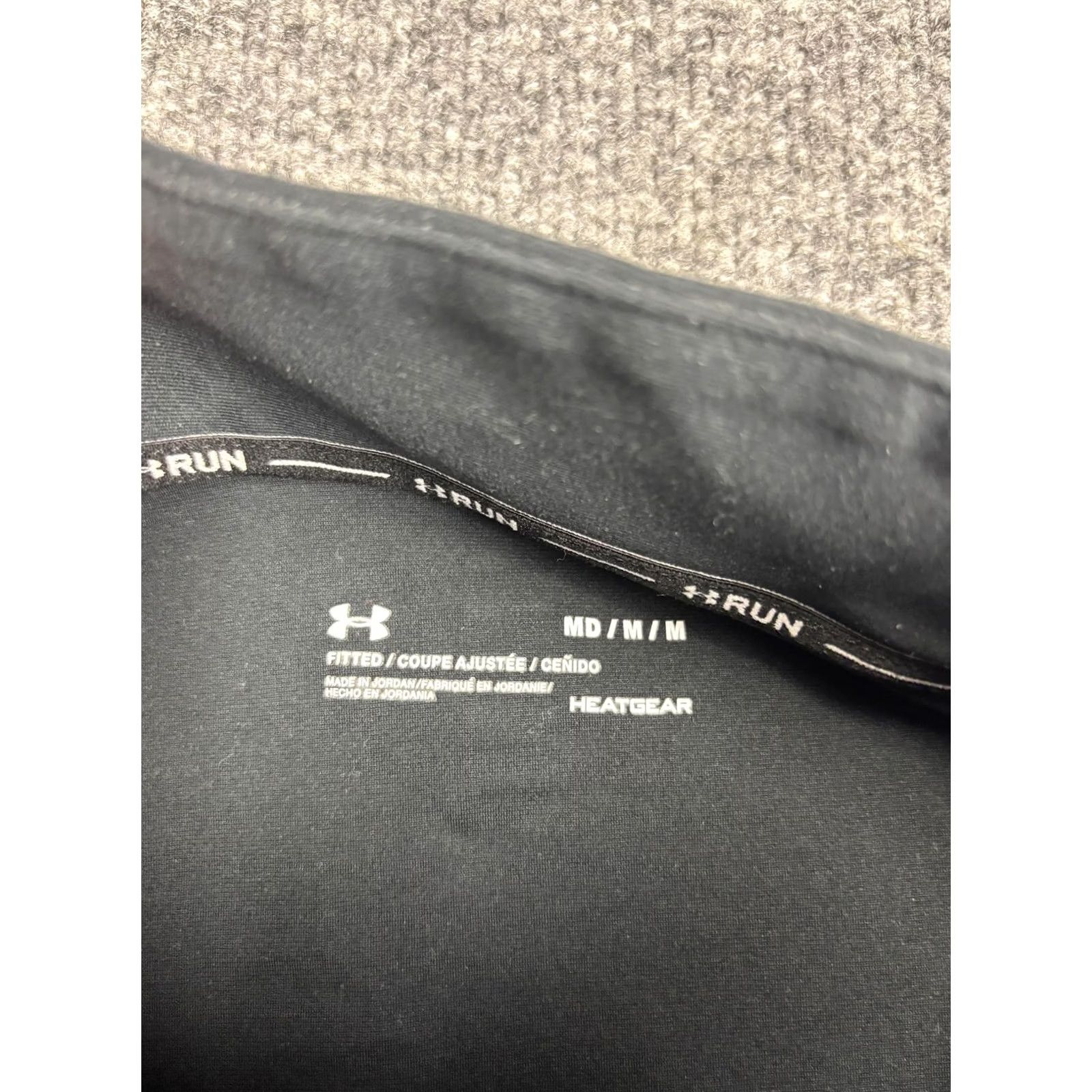 Under Armour Under Armour HeatGear Pullover Mens M 1/4 Zip Long Sleeve Running Shirt Black Size US M / EU 48-50 / 2 - 2 Thumbnail