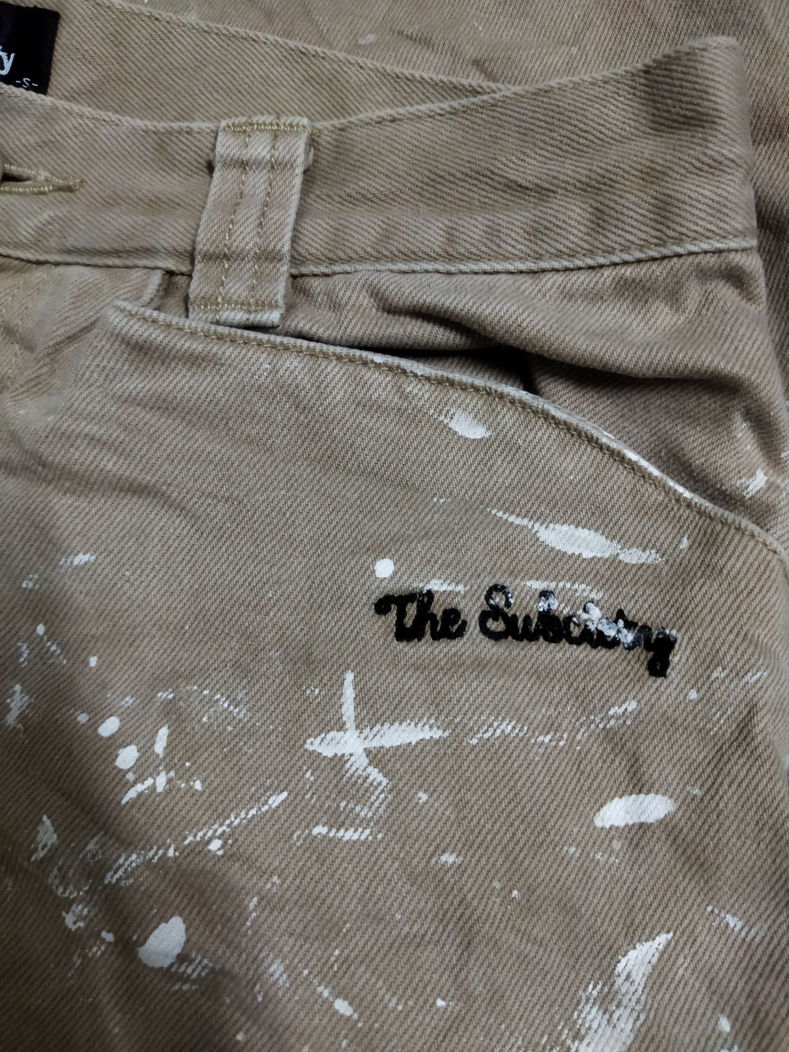Japanese Brand Subciety Paint Splattered Pants Size US 29 - 3 Thumbnail