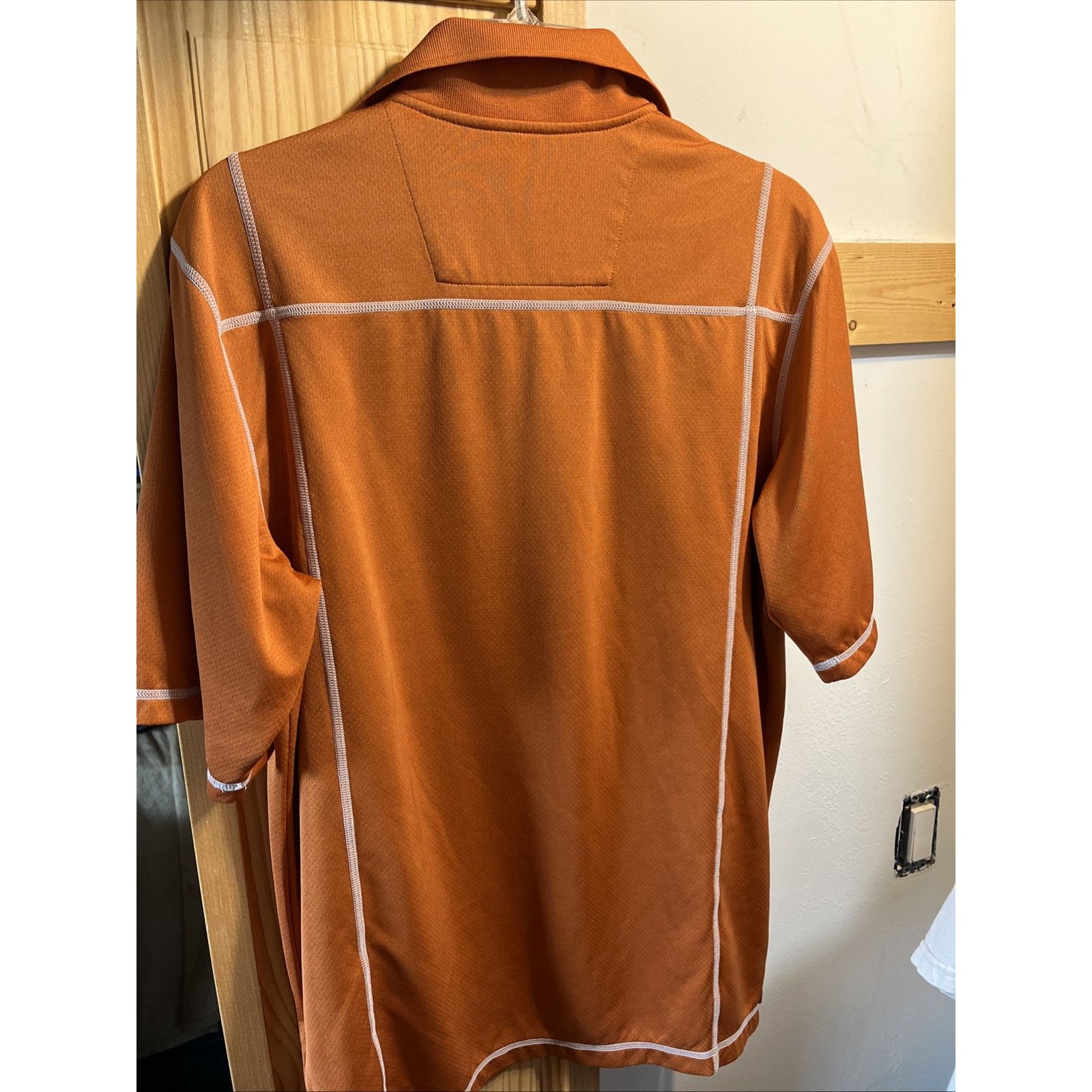 Antigua Antigua Men’s L Orange Polyester Golf Outdoor SS 1/4 Button Size US L / EU 52-54 / 3 - 8 Thumbnail