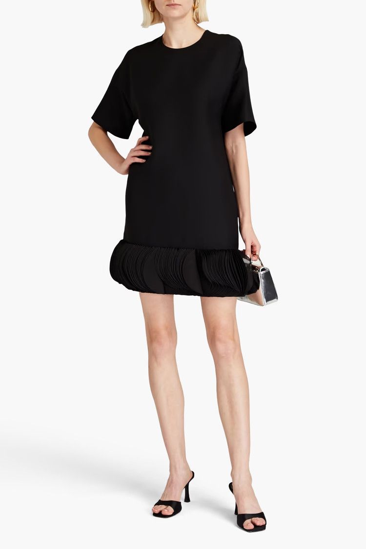 Valentino o1y0326 Mini Dress in Black Size XL / US 12-14 / IT 48-50 - 2 Thumbnail