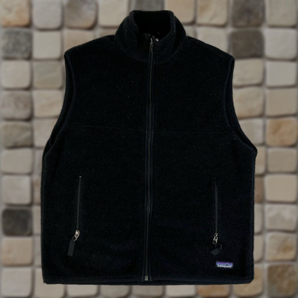 Patagonia VINTAGE Patagonia Men’s Synchilla Vest - Full Zip Mid-Length L Black Logo Outdoor USA 2006 Synchilla Vest Mens Size US L / EU 52-54 / 3 - 1 Thumbnail
