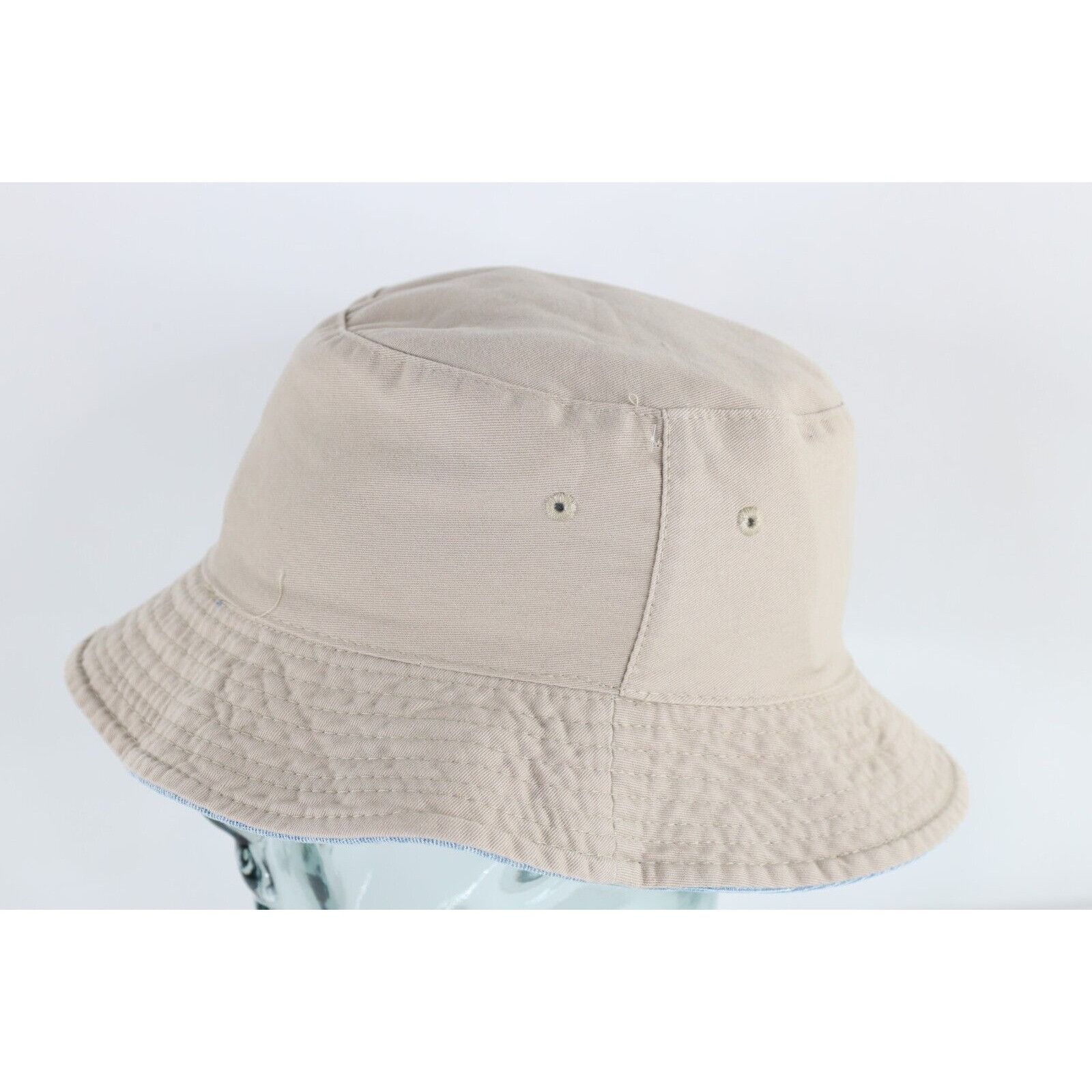 Vintage Vintage 90s Streetwear Faded Reversible Denim Bucket Hat Size ONE SIZE - 7 Thumbnail