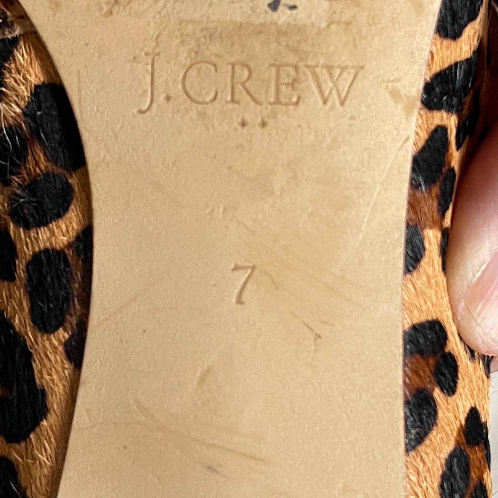 J.Crew J Crew Womens Lily Leopard calf hair Ballet flats Size 7 Size US 7 / IT 37 - 10 Thumbnail