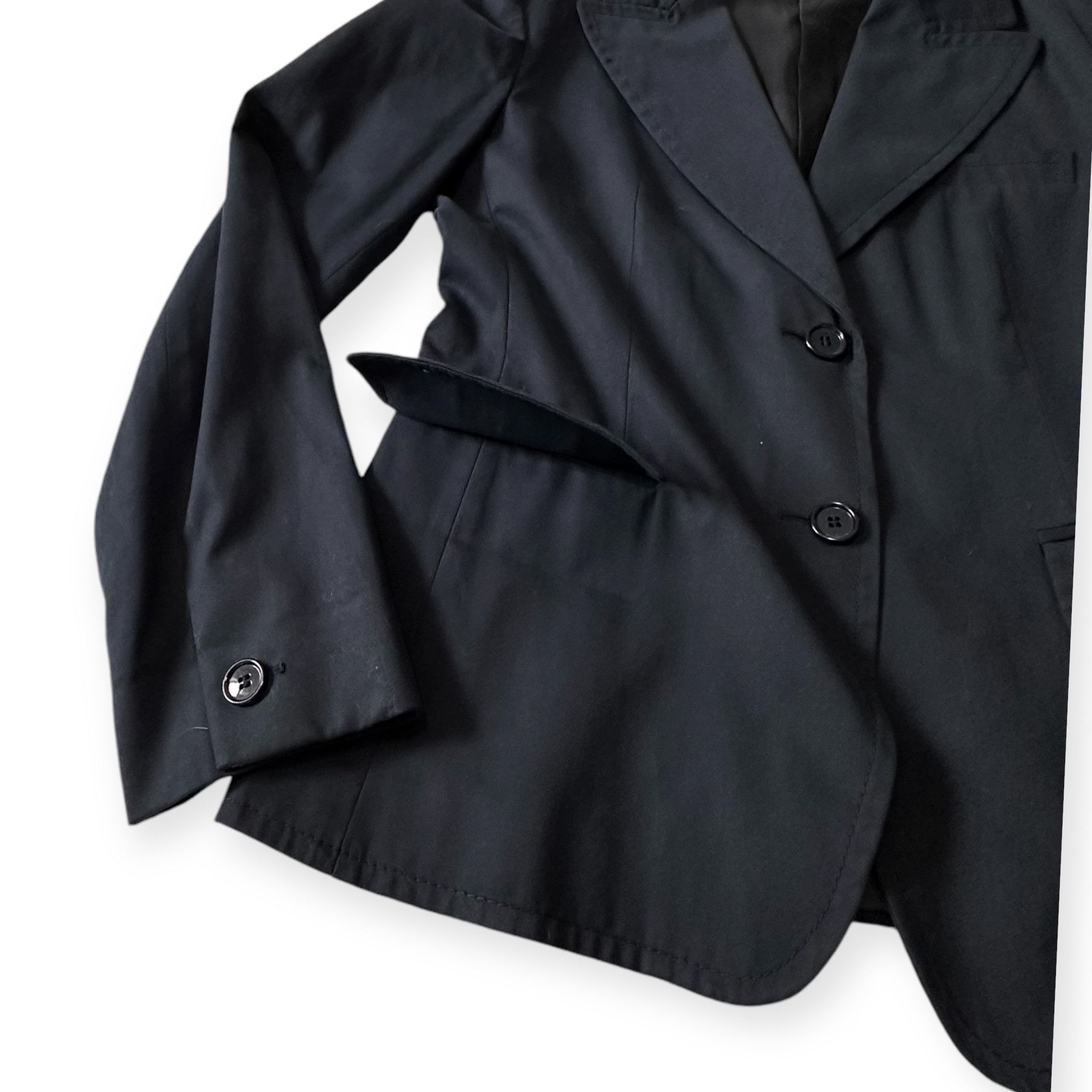 Miu Miu Miu Miu Navy Blue Cotton Blazer Jacket, Size 46 Italy/US 10/ Size L / US 10 / IT 46 - 13 Thumbnail