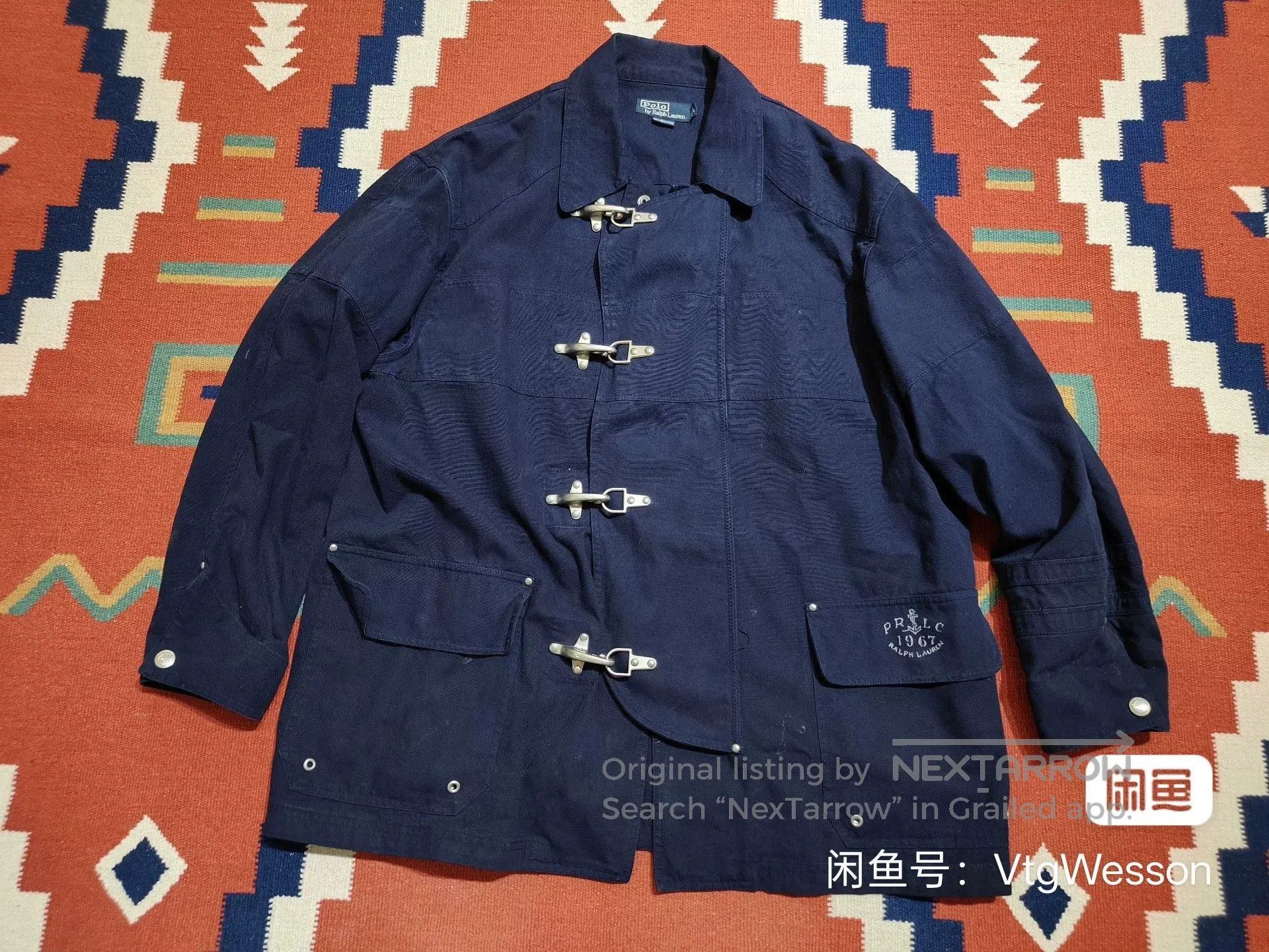 Polo Ralph Lauren Polo Ralph Lauren Navy Lobster Clasp Fireman Jacket. Size US L / EU 52-54 / 3 - 2 Thumbnail