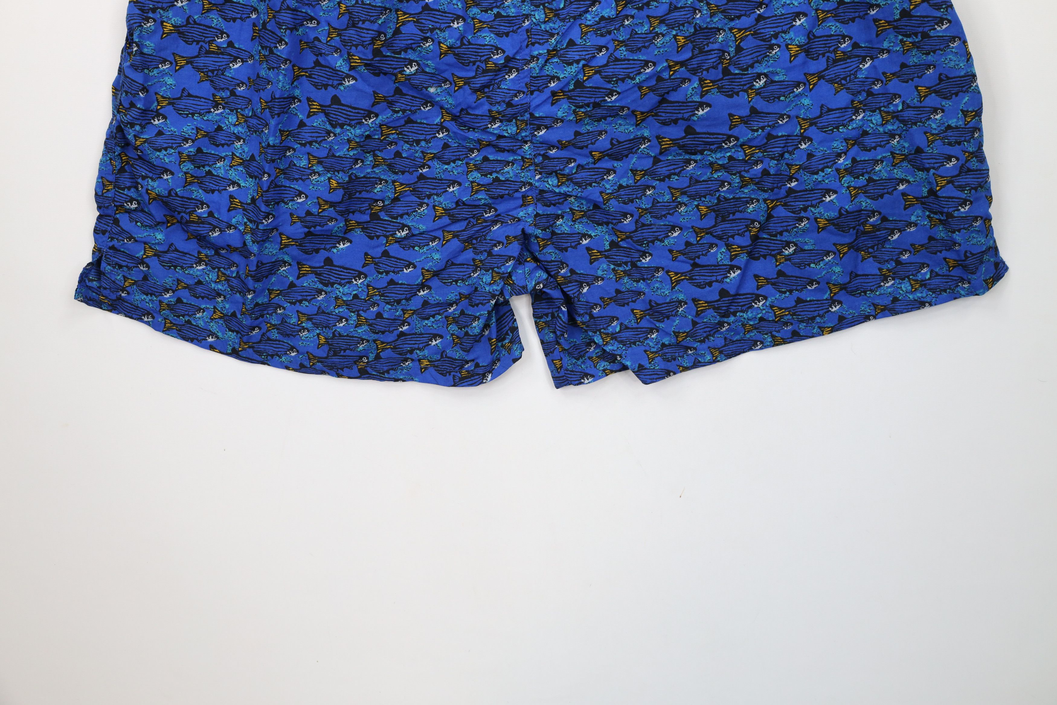 Vintage Deadstock Vintage 90s Streetwear Print Lined Shorts Trunks Size US 36 / EU 52 - 7 Thumbnail