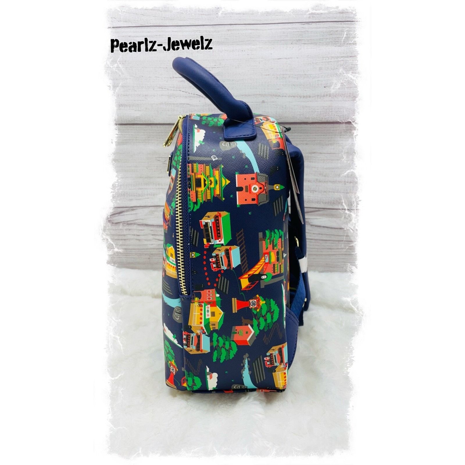 Disney Loungefly Studio Ghibli Spirited Away Landmarks Mini Backpac Size ONE SIZE - 2 Thumbnail
