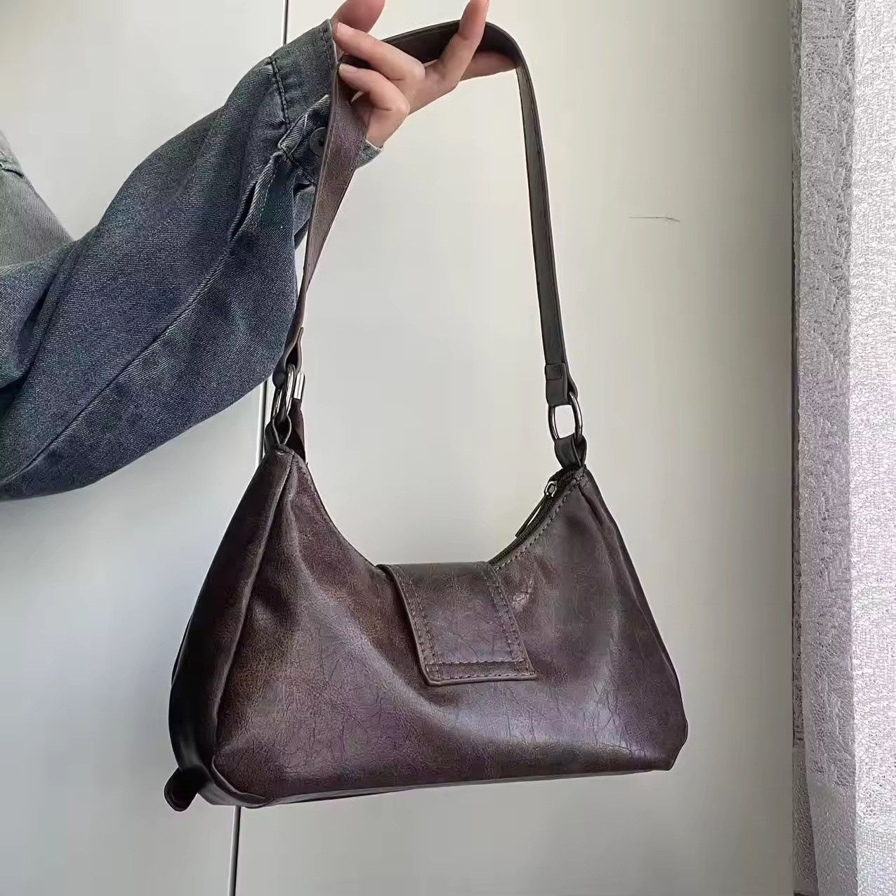 Japanese Brand × Vintage Ladies pu leathers handbag Size ONE SIZE - 2 Thumbnail