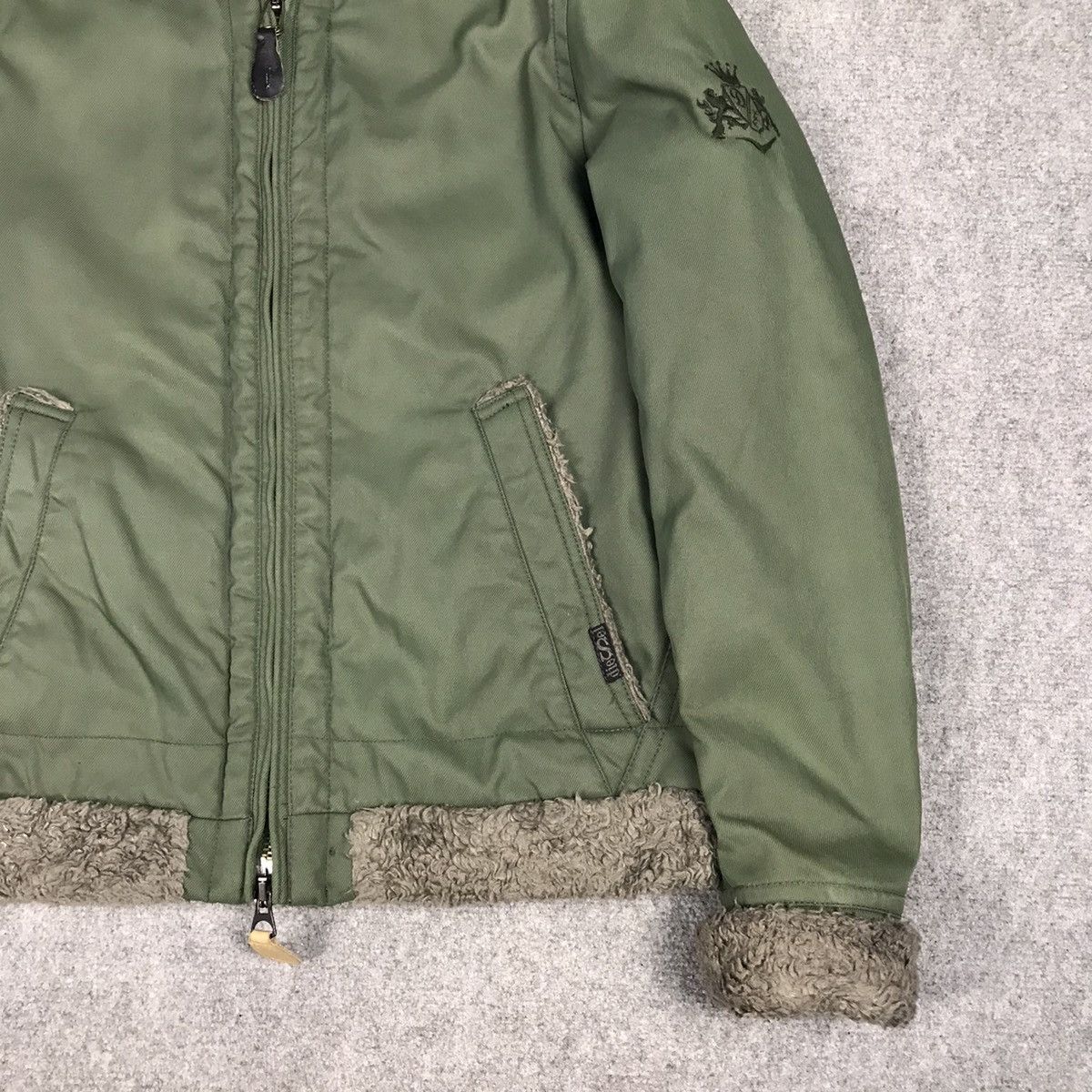 Diesel × Japanese Brand DIESEL MILITARY STYLE BOMBER ZIPPER JACKET Size US S / EU 44-46 / 1 - 4 Thumbnail