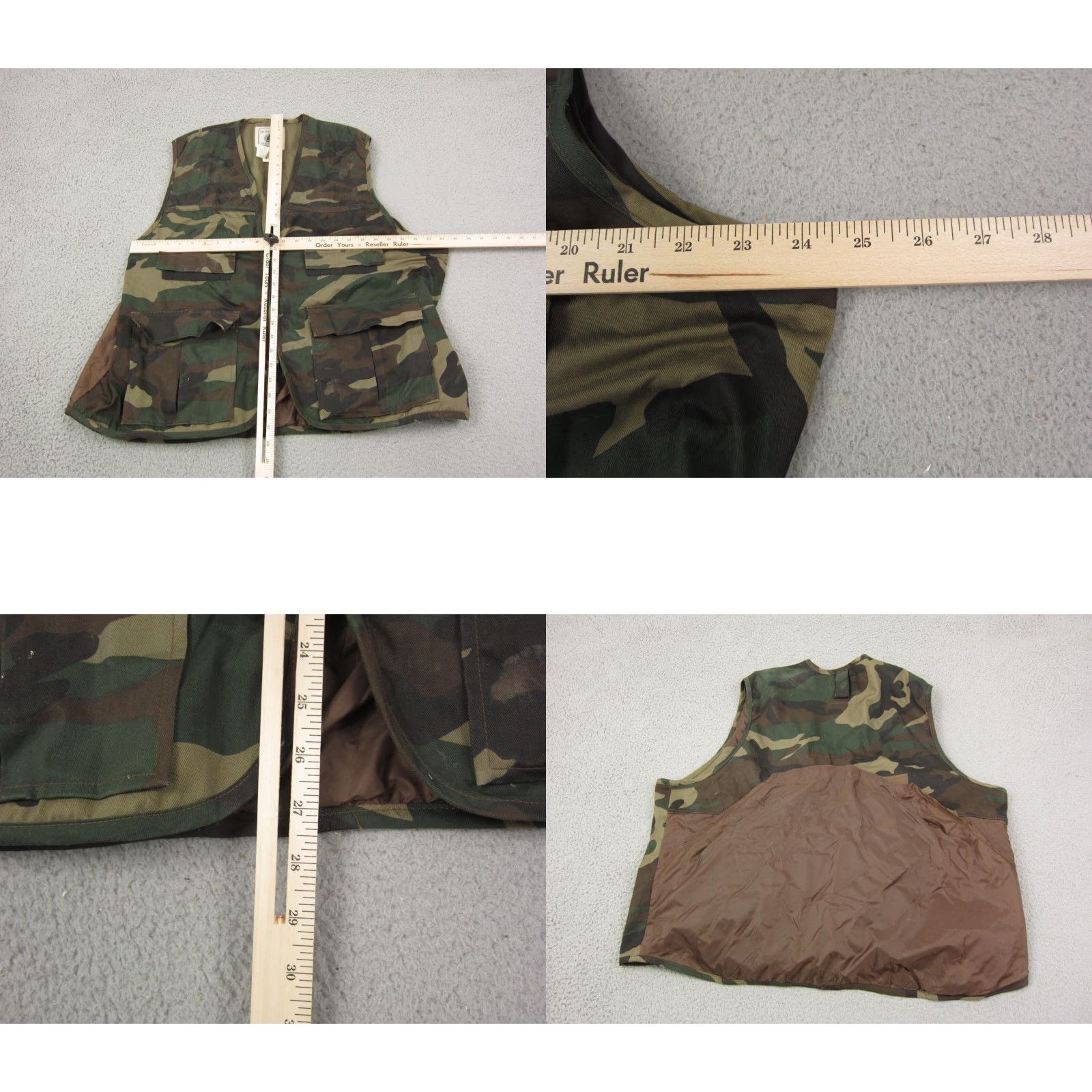 Vintage Vintage Northwest Territory Vest Mens Big 2X Green Camouflage Full Zip Vest Size US XXL / EU 58 / 5 - 8 Thumbnail