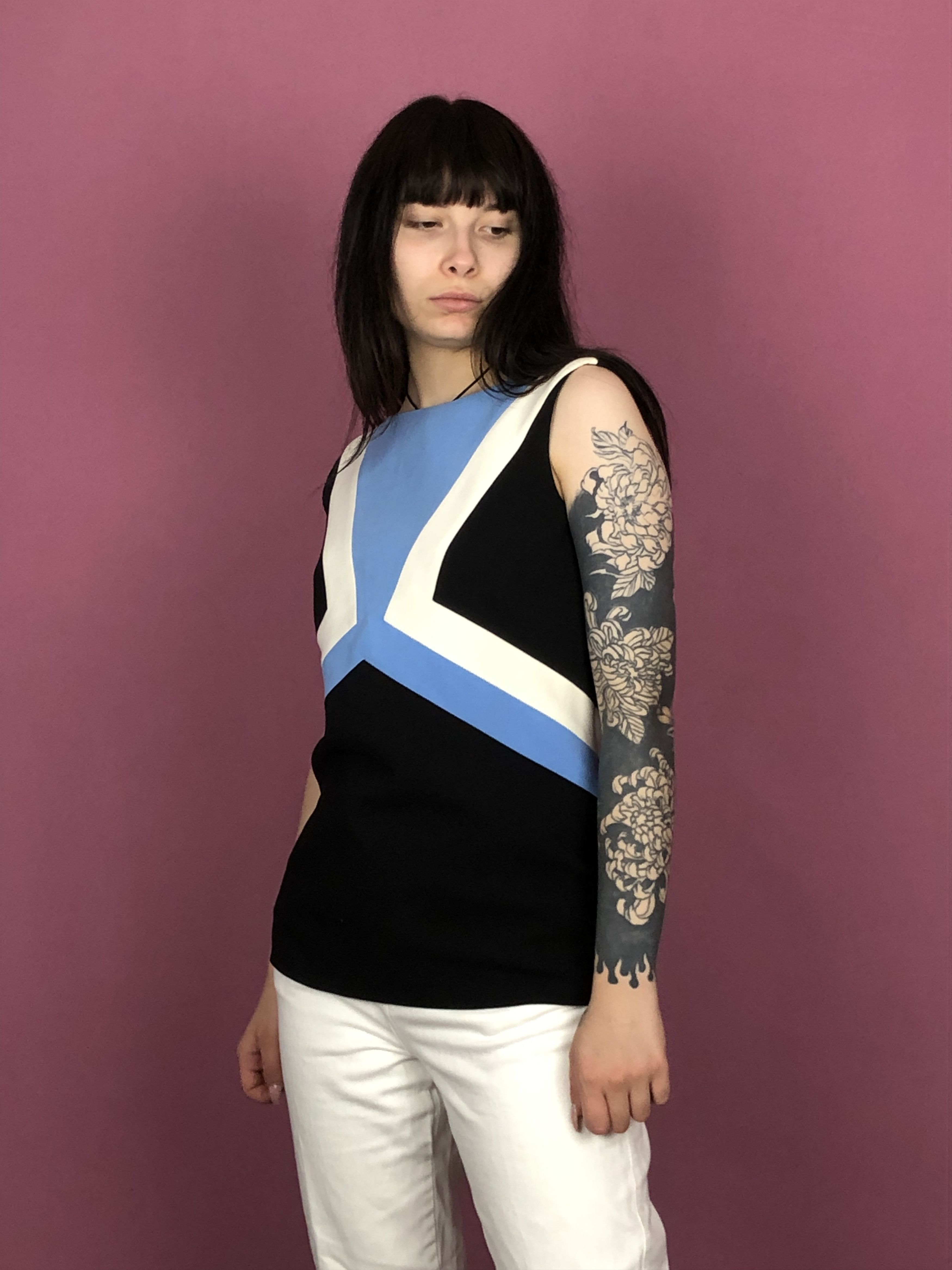 Emilio Pucci Emilio Pucci Vintage Women's Sleeveless Blouse Size M / US 6-8 / IT 42-44 - 2 Thumbnail