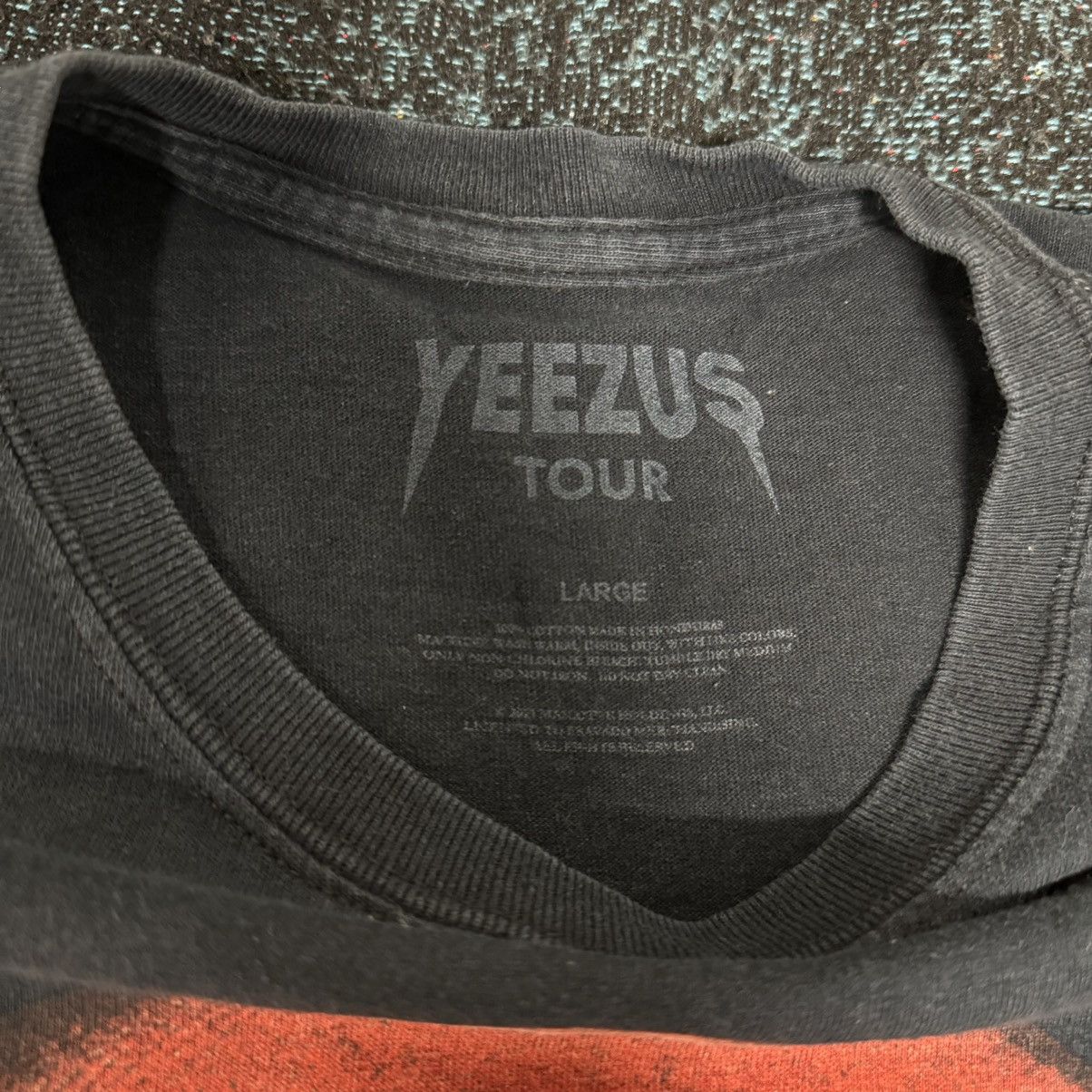 Band Tees × Kanye West × Vintage VINTAGE YEEZUS TOUR KANYE WEST TEE BLACK Size US L / EU 52-54 / 3 - 3 Thumbnail