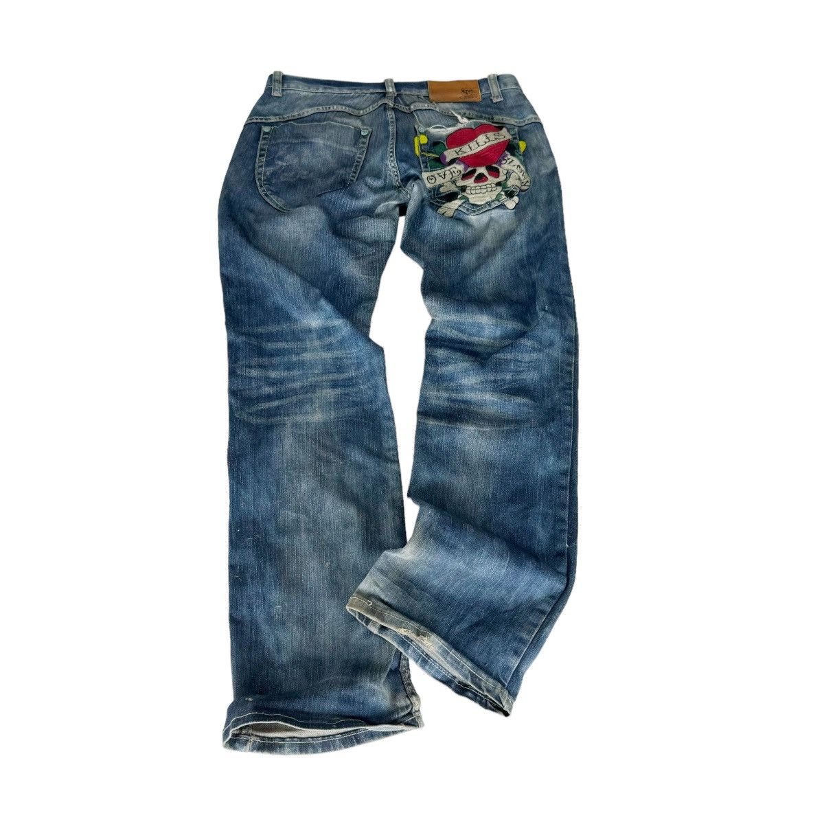 Ed Hardy ☀️ED HARDY DENIM JEANS PANTS Size US 32 / EU 48 - 2 Thumbnail