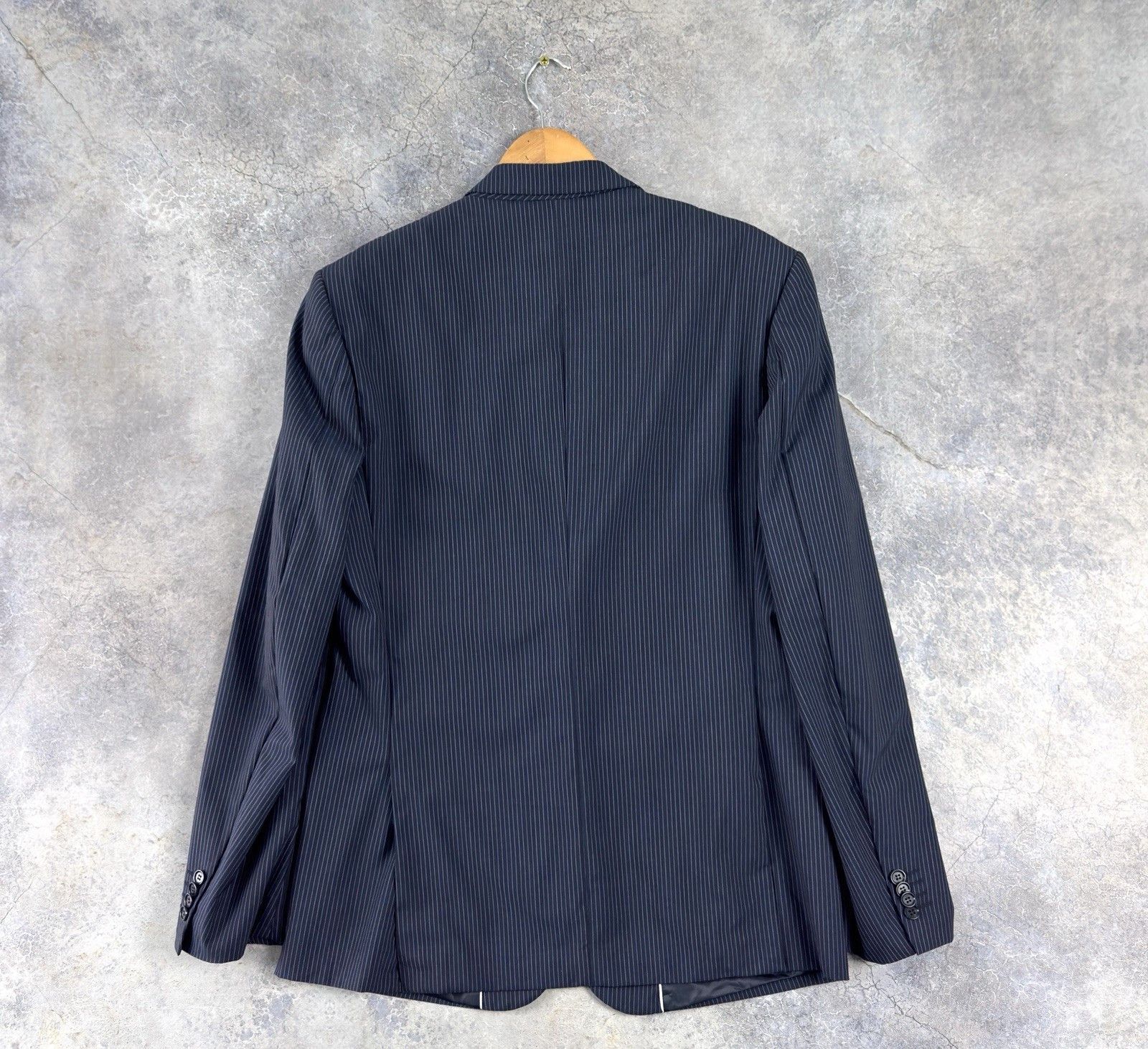 Thierry Mugler Archive 90s Thierry Mugler Men Stripes Blazer Pinstripe Wool Size 44R - 4 Thumbnail
