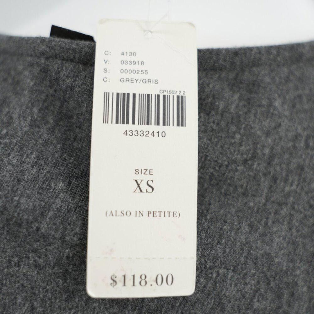 Designer NWT Anthropologie Ruched Gray Dress Size XS Size XS / US 0-2 / IT 36-38 - 6 Thumbnail