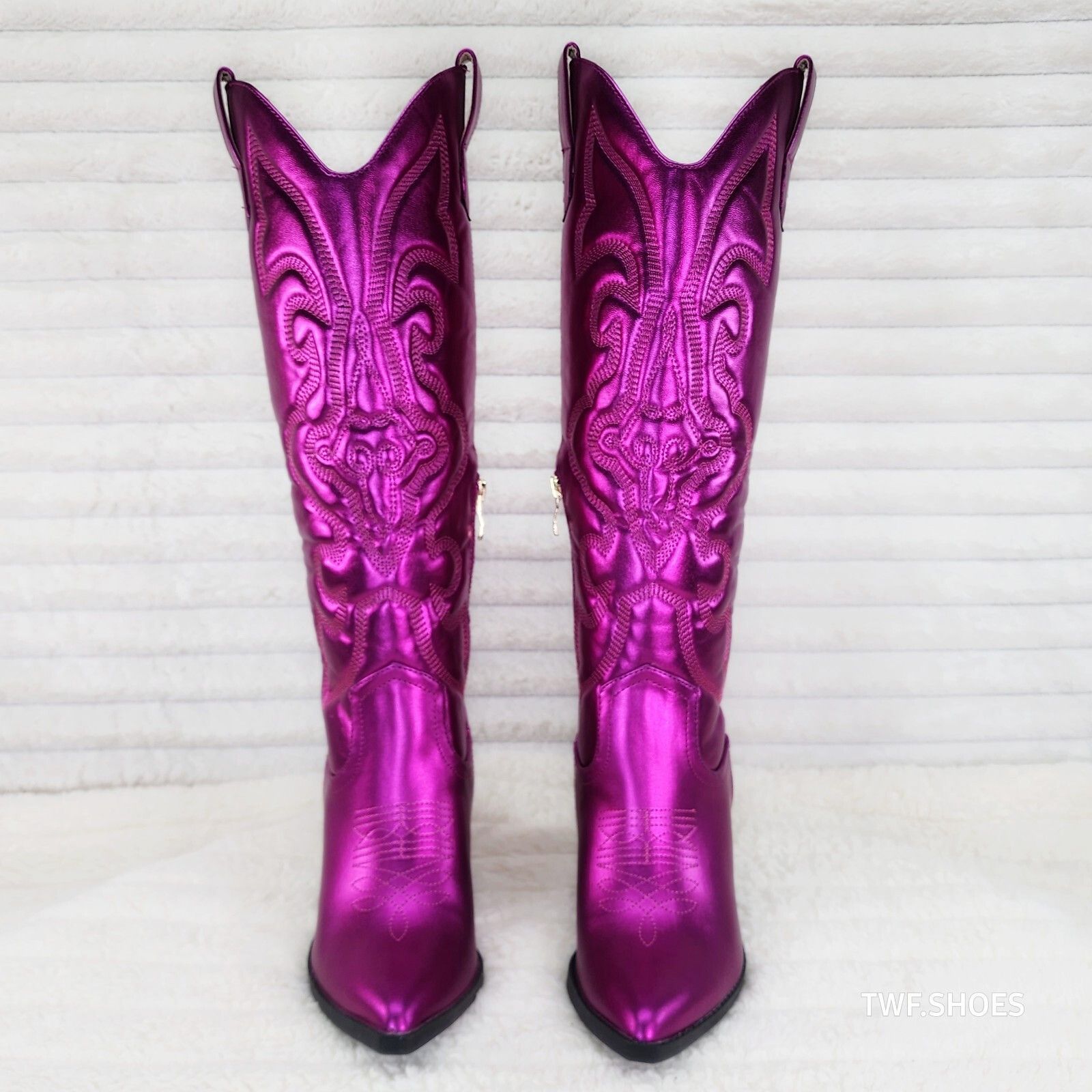 Other Electric Cowboy Metallic Matte Western Knee High Cowgirl Boo Size US 6 / IT 36 - 3 Thumbnail