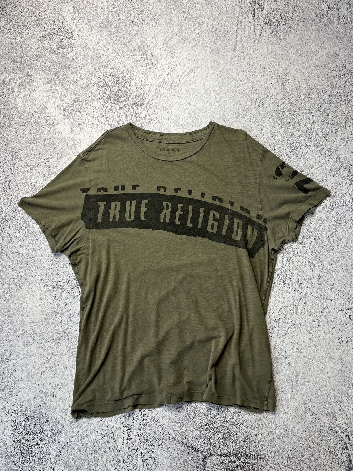 Japanese Brand Mens Vintage Distressed True Religion T-shirt Rare Y2K tee Size US L / EU 52-54 / 3 - 6 Thumbnail