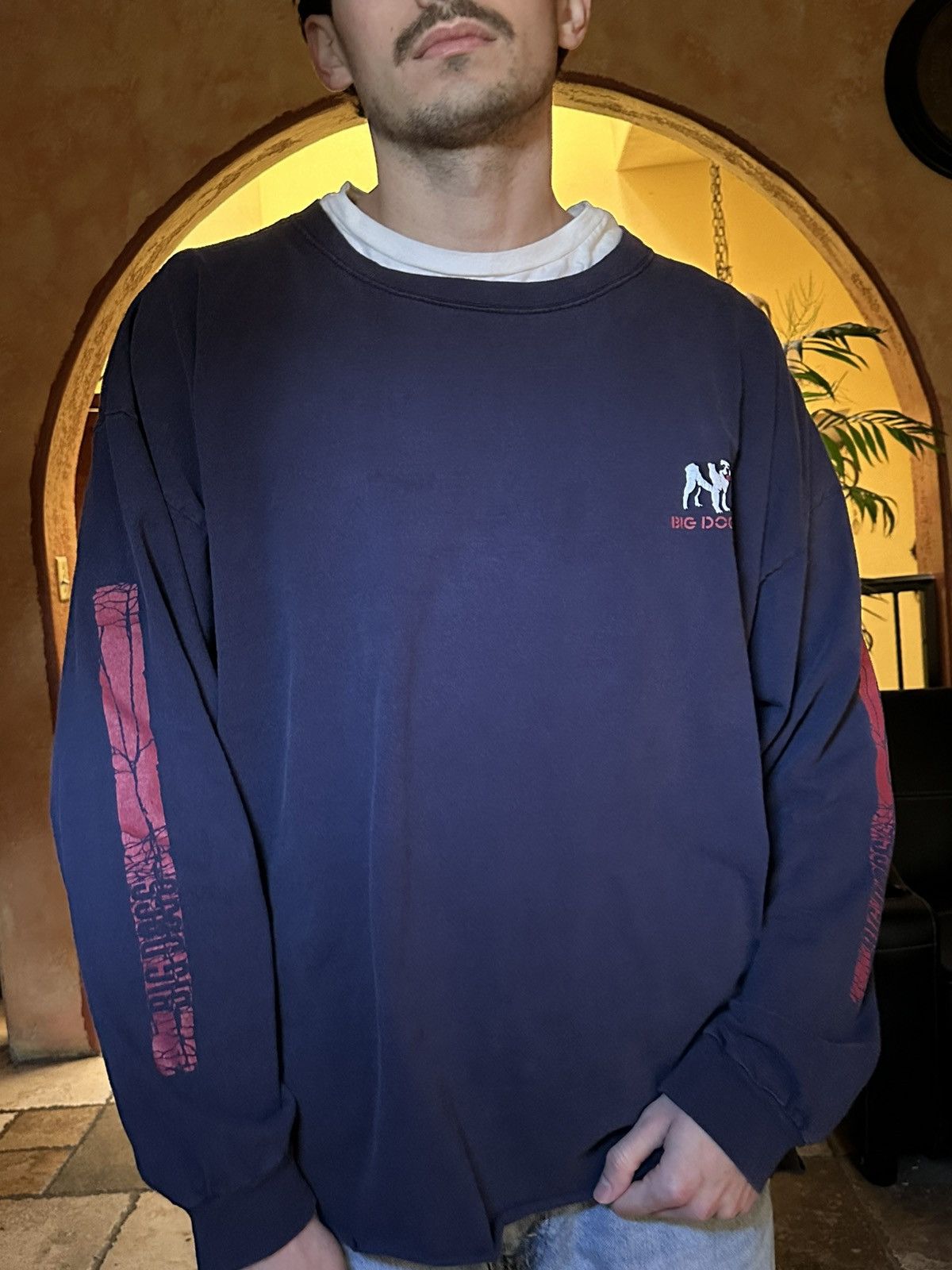 Vintage 🔪 faded vintage Big Dogs Psycho Horror Movie longsleeve tee Size US XL / EU 56 / 4 - 8 Thumbnail