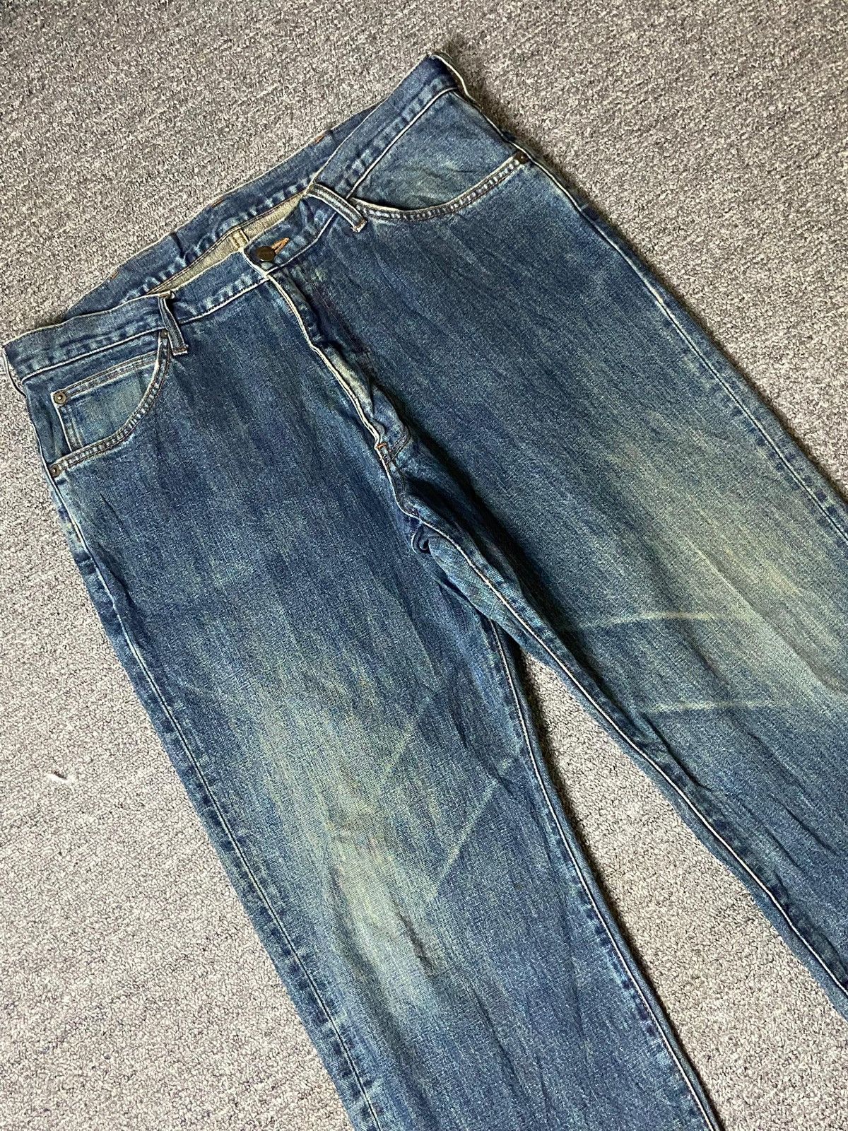 Japanese Brand × Vintage × Wrangler Vintage Wrangler Straight Baggy Cut Jeans (123) Size US 36 / EU 52 - 9 Thumbnail