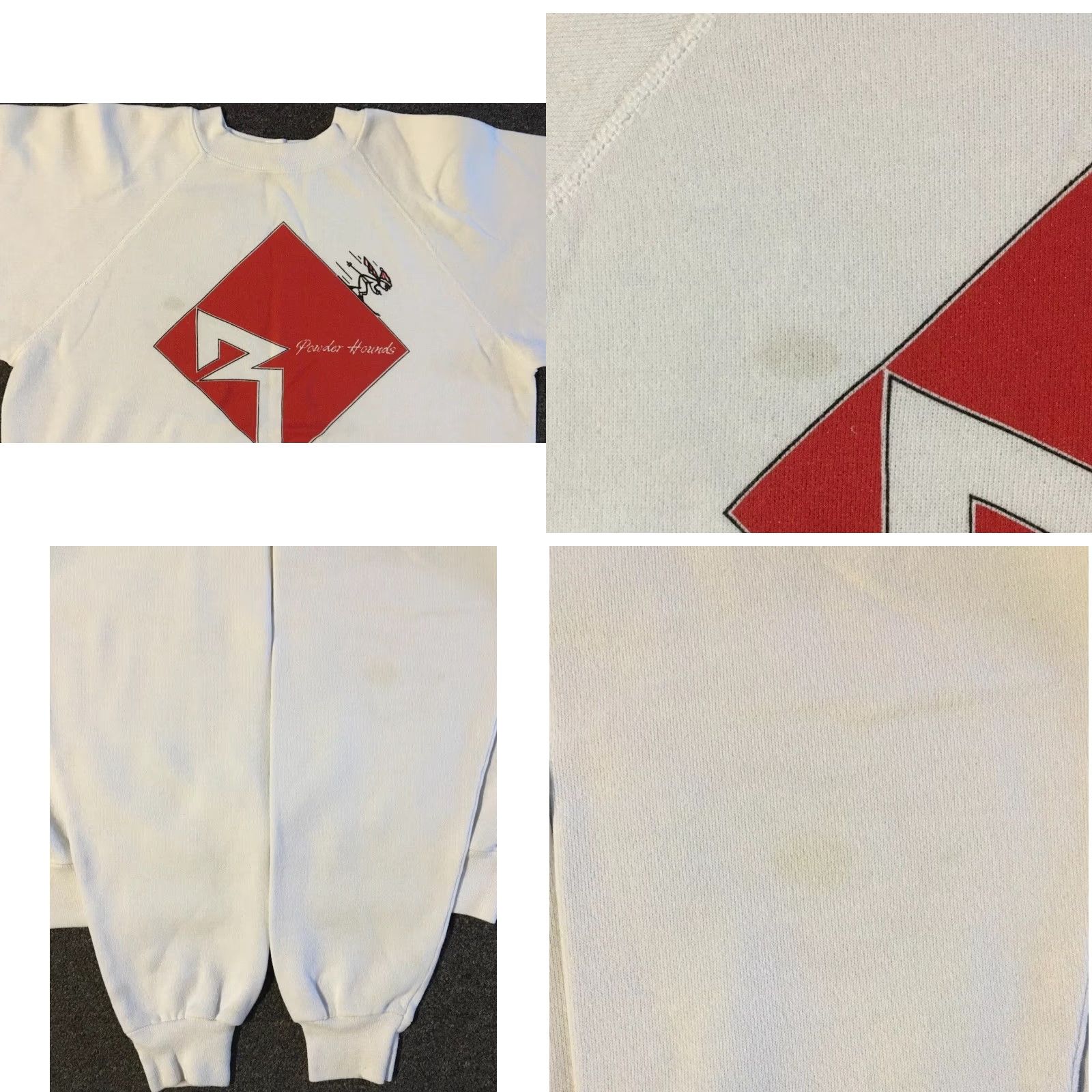 Vintage Vtg 80s Rockford Fosgate Car Speaker Ski Team Faded Sweatshirt Hoodie Men S White USA Grunge 90s Skiing Sunglasses? Size US S / EU 44-46 / 1 - 8 Thumbnail