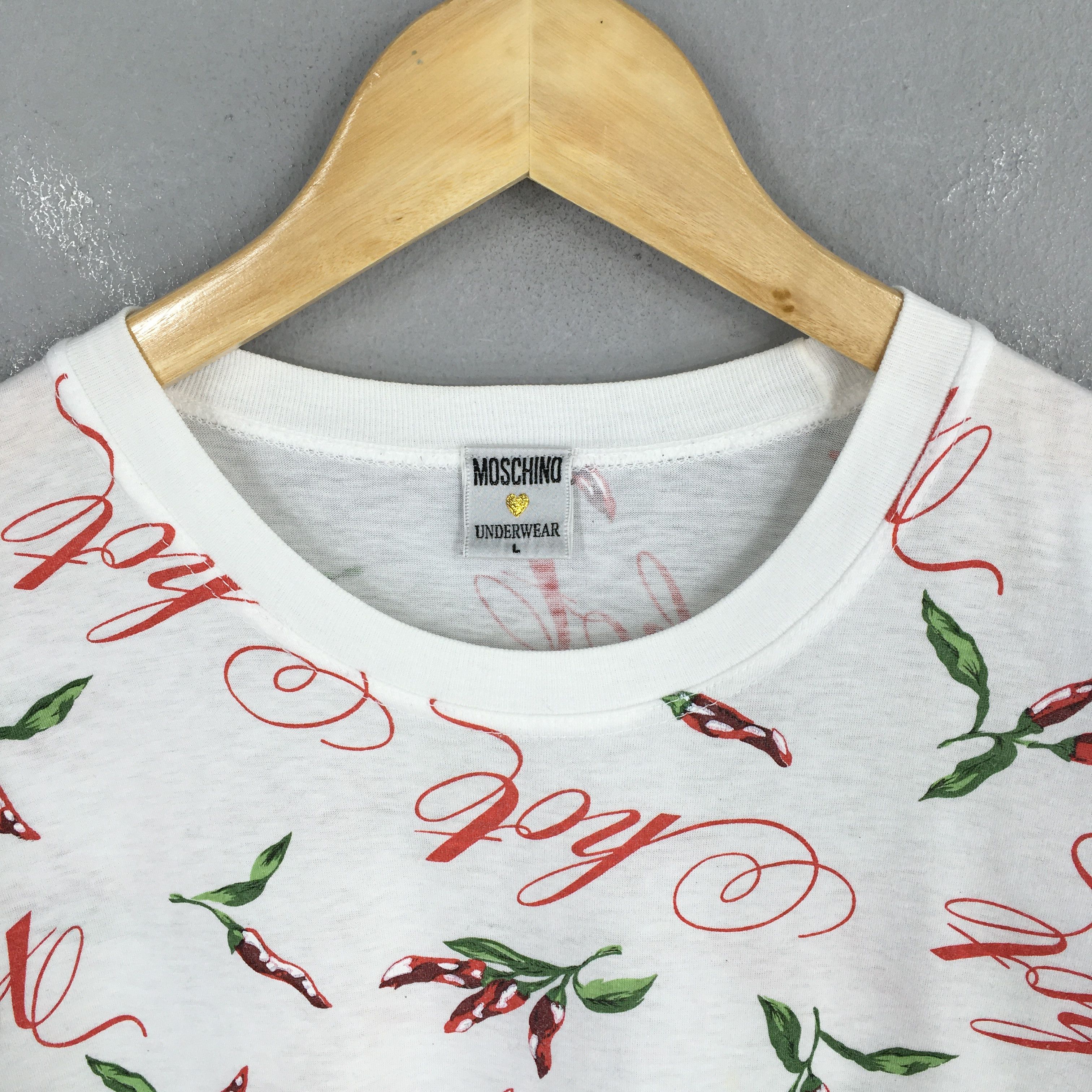 Love Moschino × Moschino Vintage Moschino Jeans Womens White T shirt Large Size L / US 10 / IT 46 - 2 Thumbnail