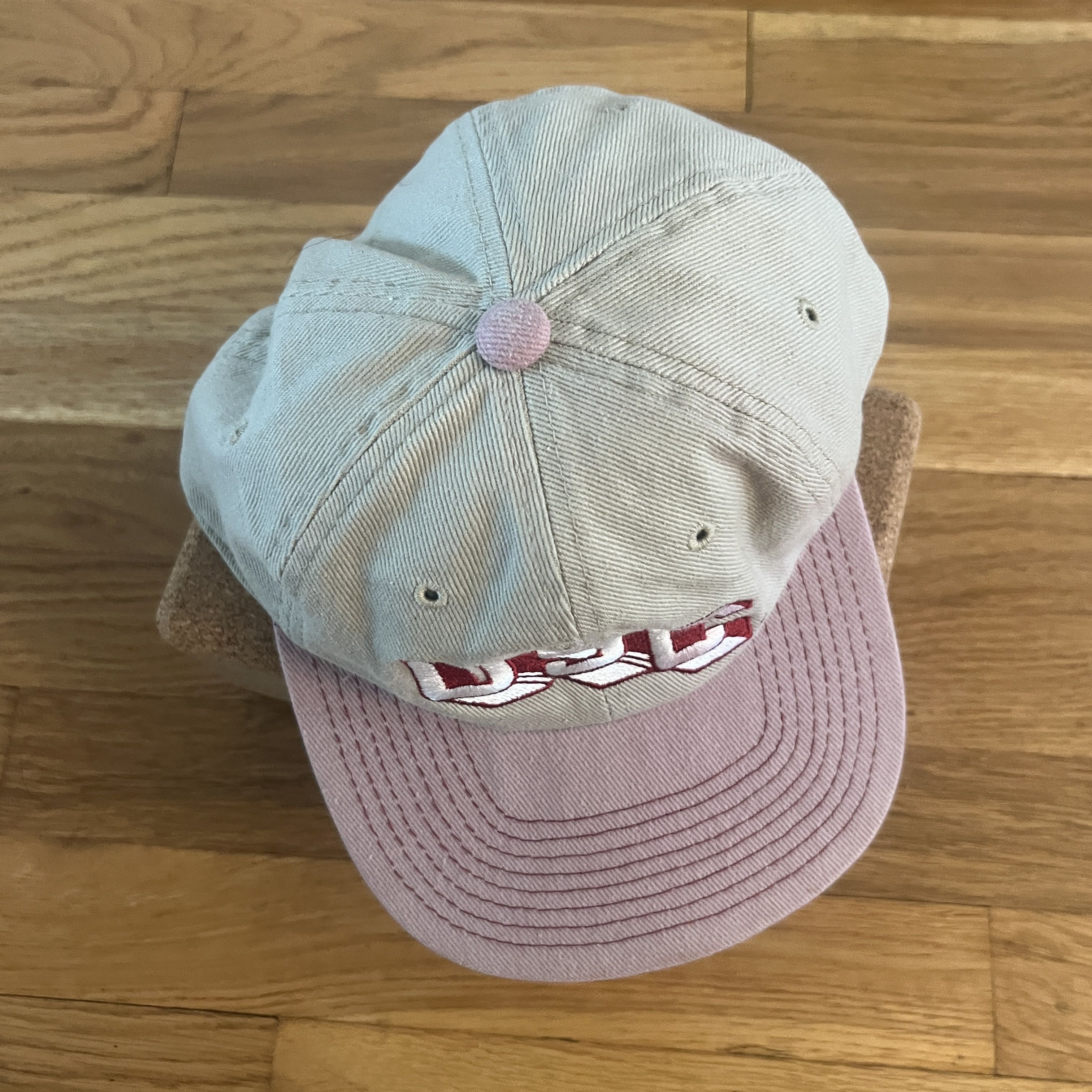 NCAA Vintage 80s/90s USC Trojans Pink Khaki Adjustable Size ONE SIZE - 3 Thumbnail