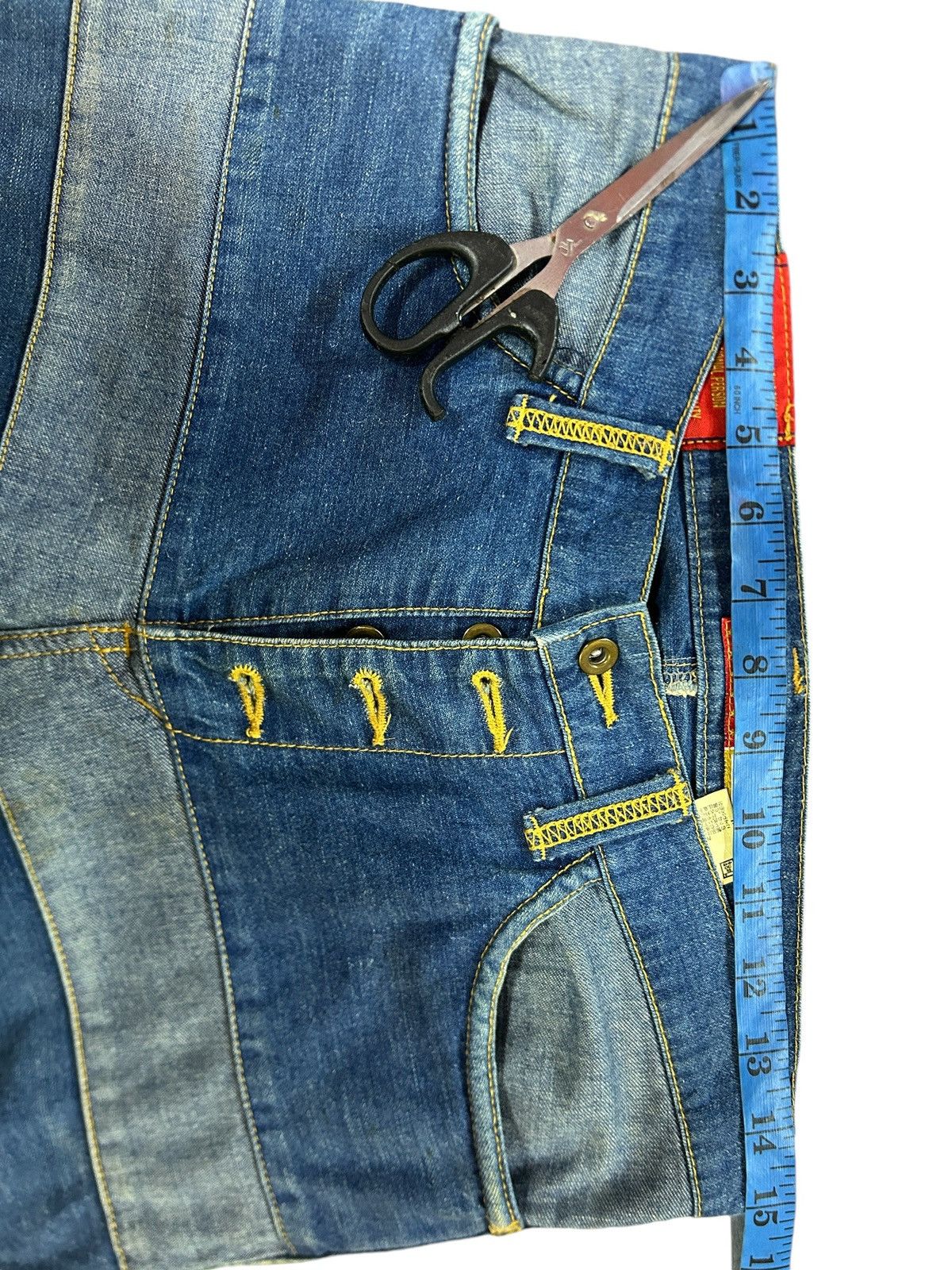 If Six Was Nine × Japanese Brand × Le Grande Bleu (L.G.B.) Vintage Ba-tsu Club Hagi Flared Jeans Size US 30 / EU 46 - 22 Thumbnail