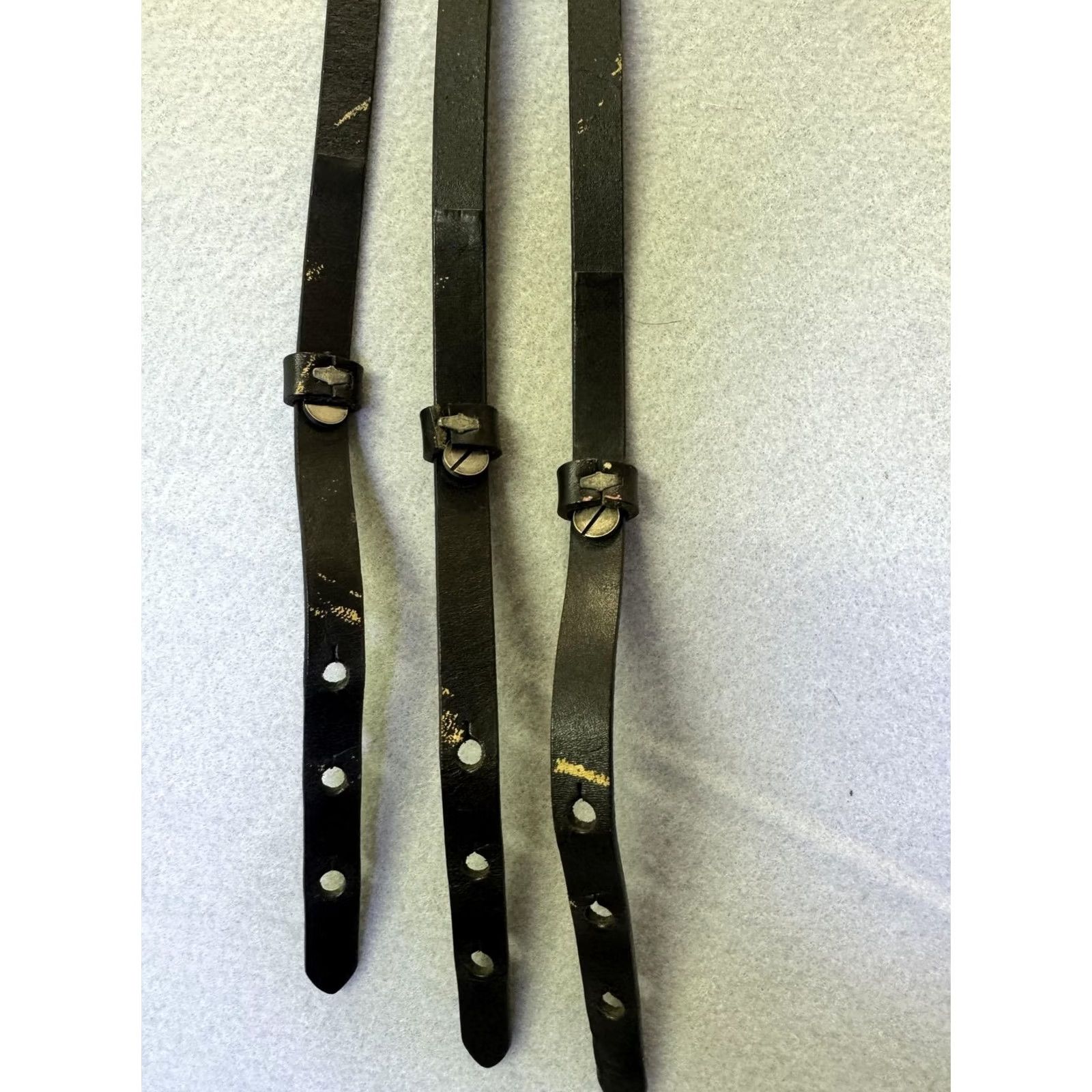 Harley Davidson Harley-Davidson Belt Womens Small Black Leather Triple Strap Ring 97754-03VW Size ONE SIZE - 7 Thumbnail