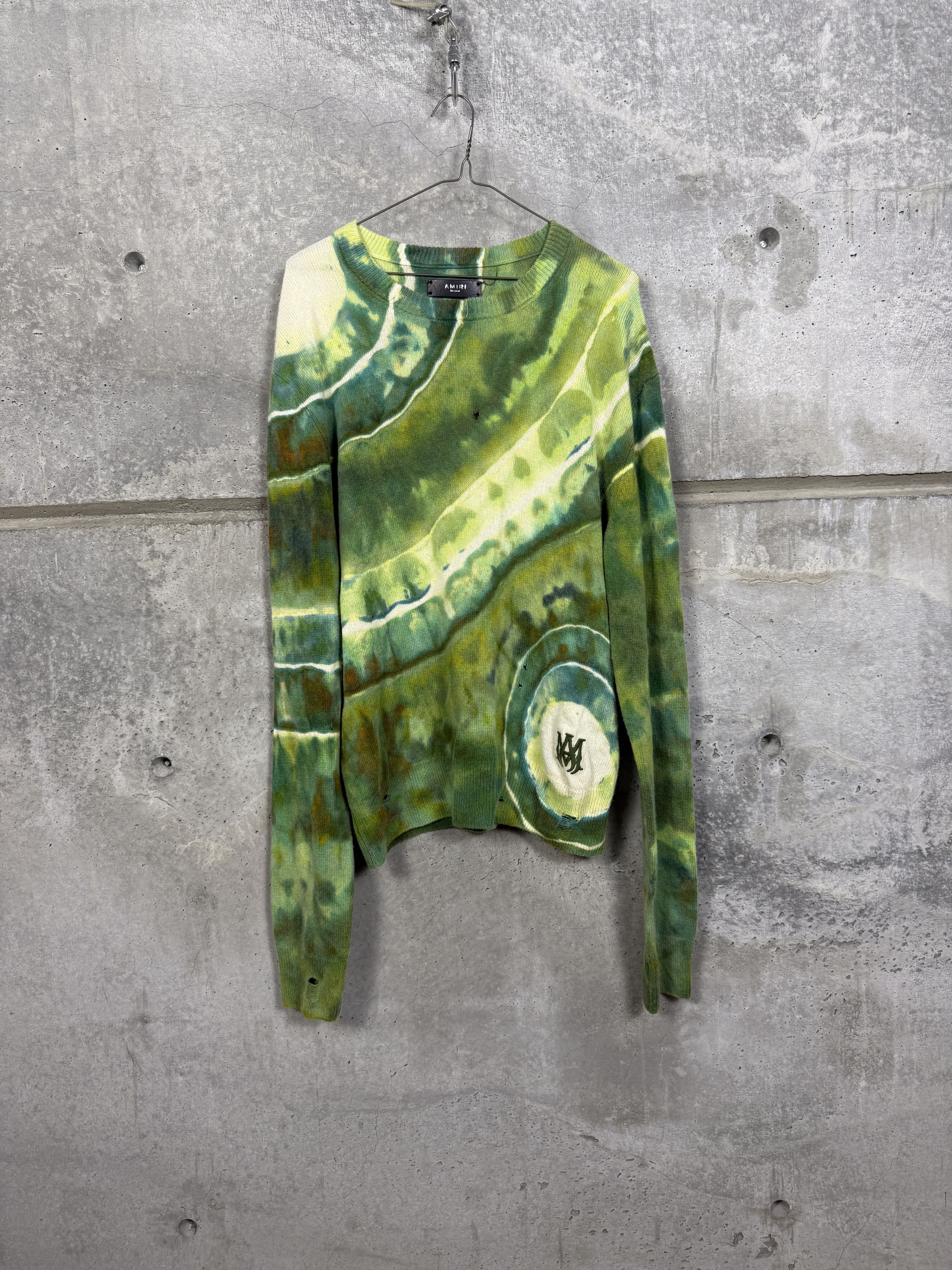 Amiri $1190 Amiri MA Logo Embroidered Tie-Dye Cashmere Sweater Size US M / EU 48-50 / 2 - 4 Thumbnail