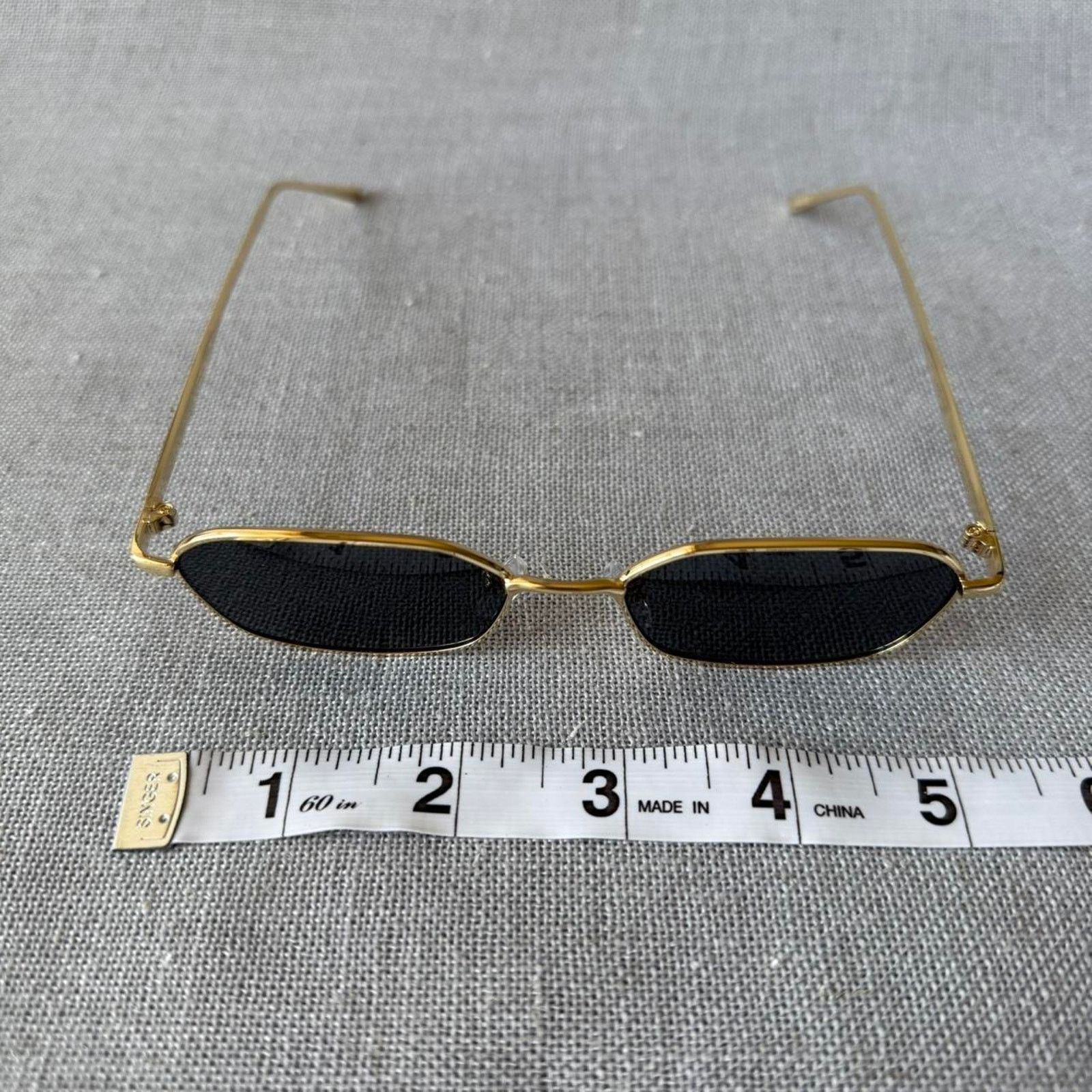 Other Oval gold frame sunglasses Size ONE SIZE - 5 Thumbnail