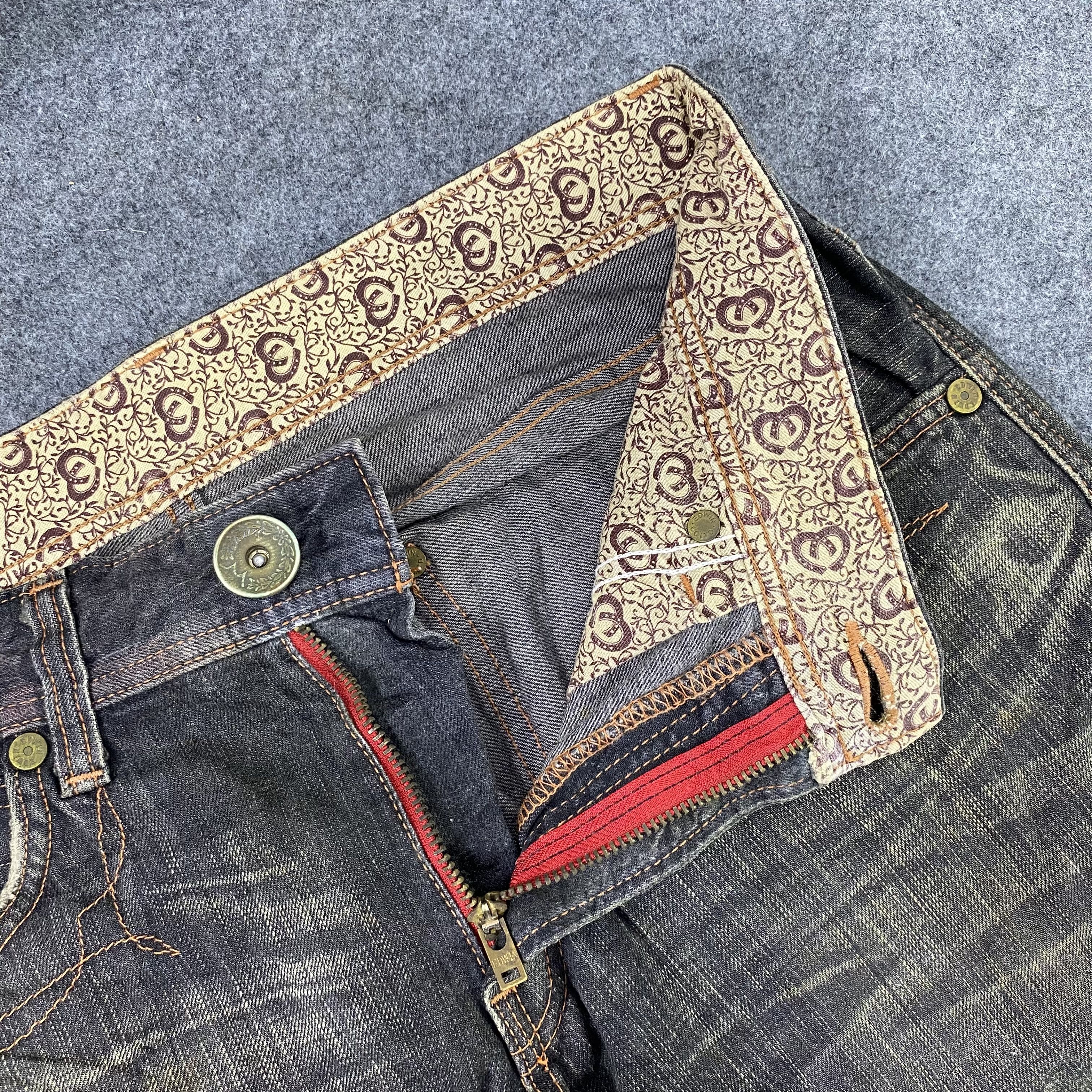 Edwin Edwin 503 Blue Trip Distressed Denim -J1176 Size US 34 / EU 50 - 9 Thumbnail