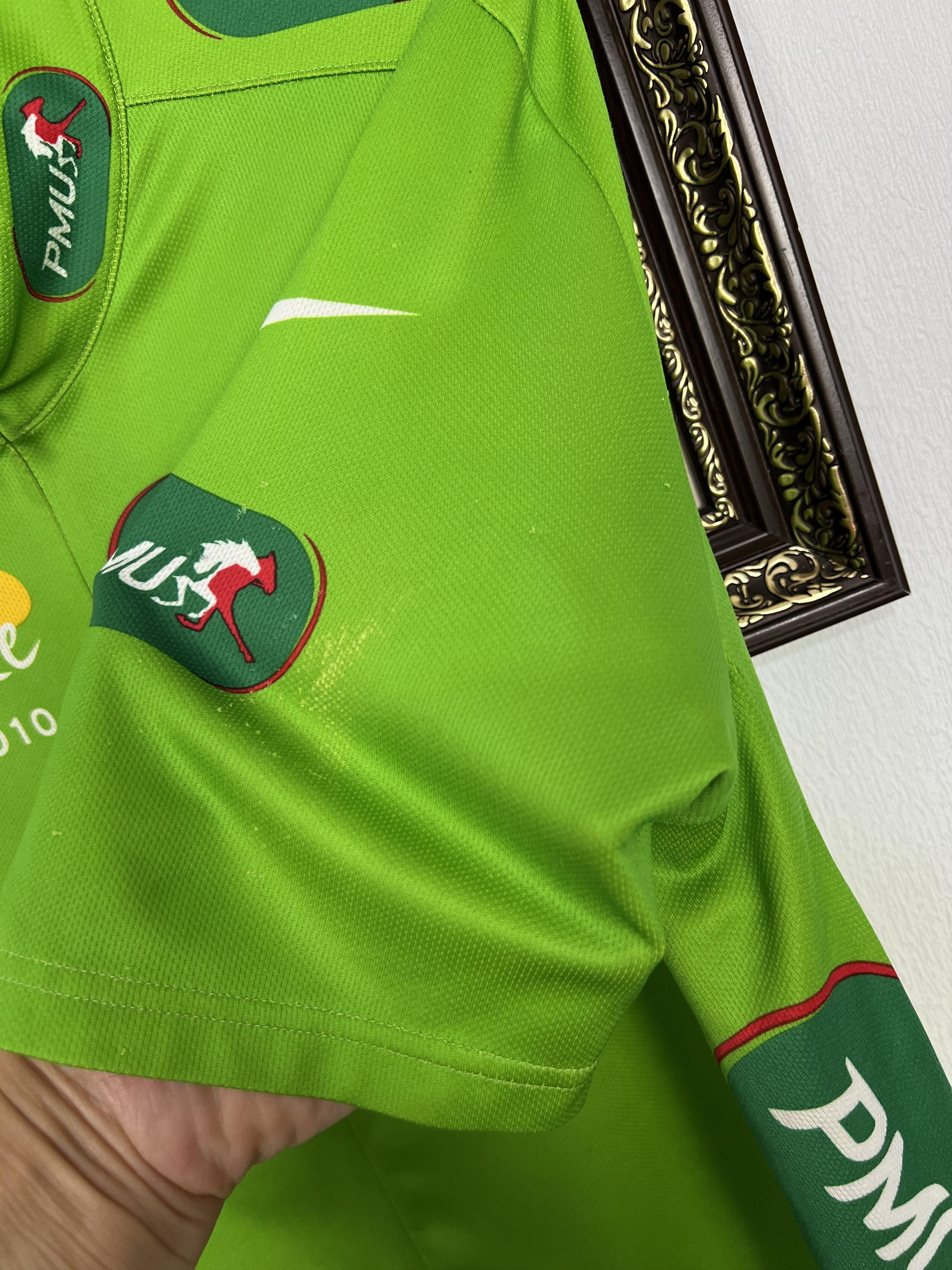Nike Vintage 2010 Nike Jersey PMU Tour de France Green Cycling Size US XL / EU 56 / 4 - 6 Thumbnail