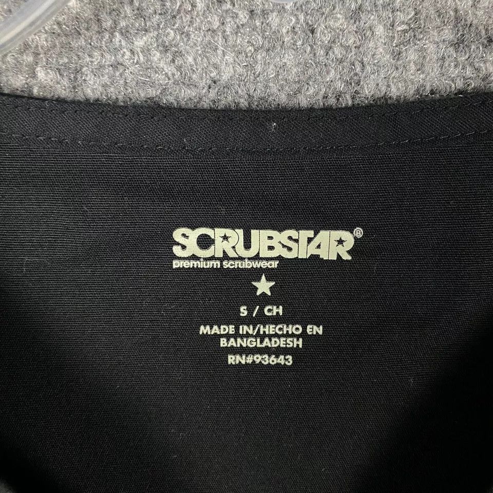 Other Scrubstar Scrubs Top Men's Small Black Workwear Polyester S Size US S / EU 44-46 / 1 - 3 Thumbnail